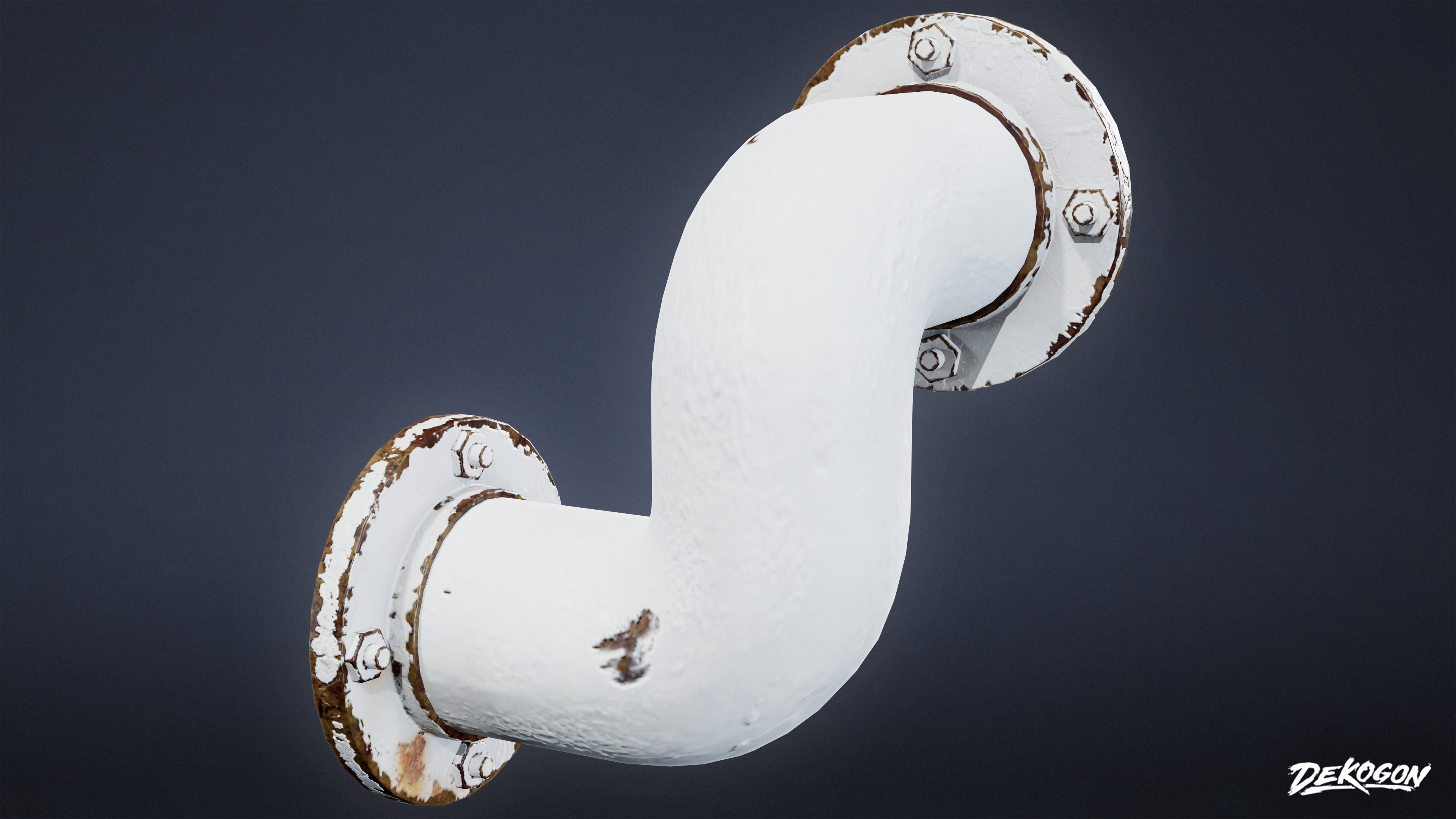 BUILDINGS - Pipe Set 02 - LOW POLY AND NANITE Low-poly 3D model_9