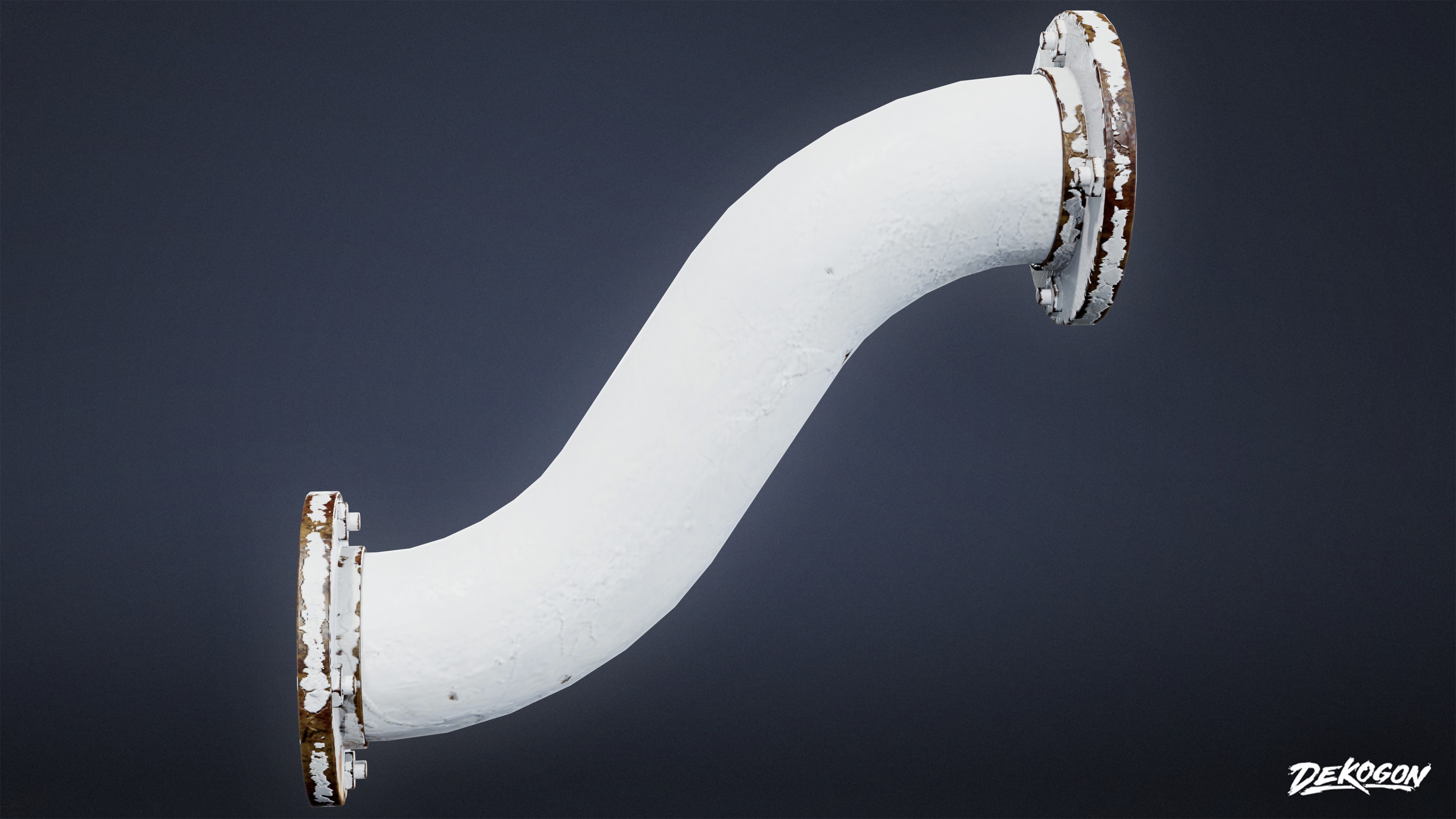 BUILDINGS - Pipe Set 02 - LOW POLY AND NANITE Low-poly 3D model_11