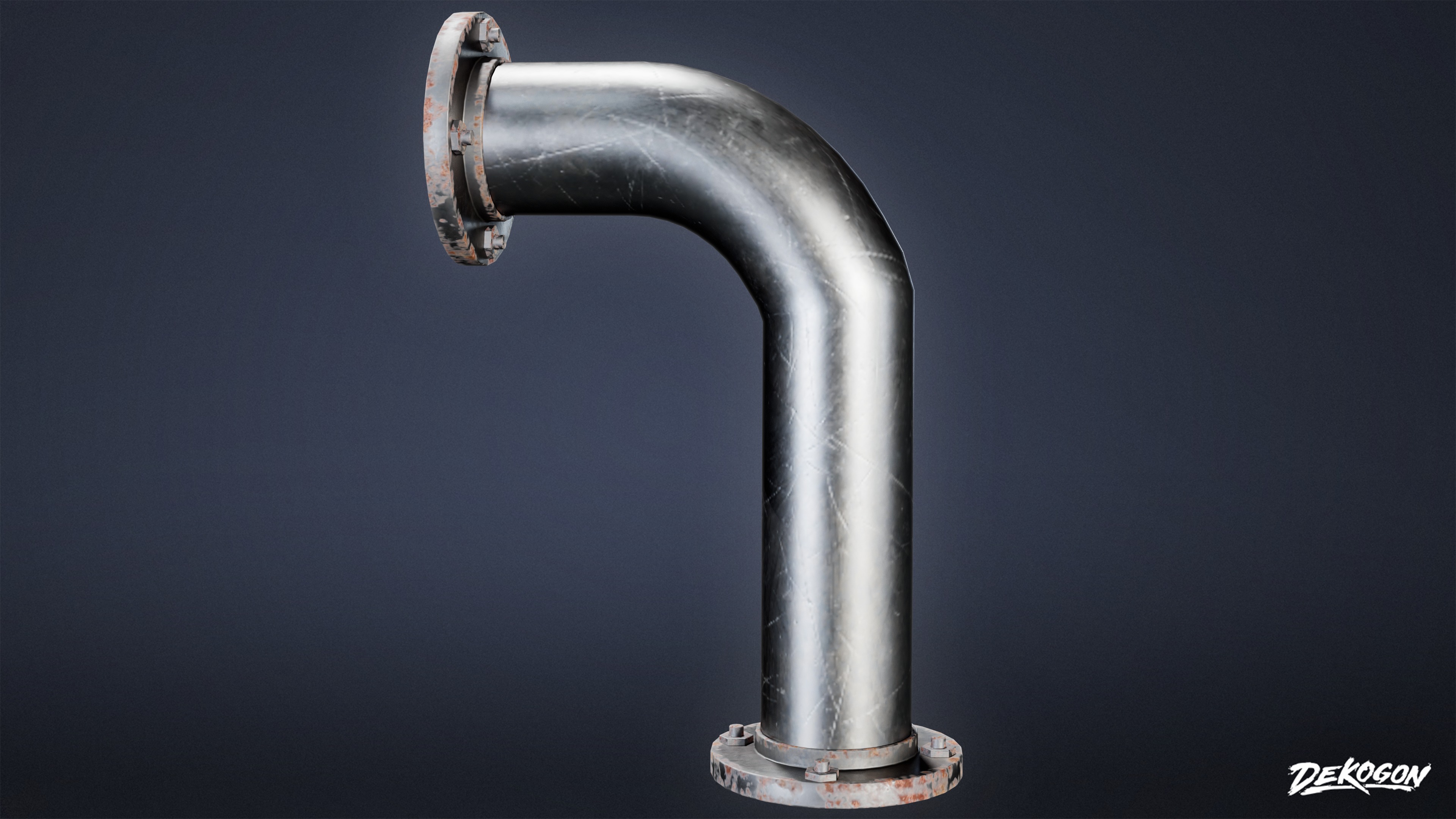 BUILDINGS - Pipe Set 02 - LOW POLY AND NANITE Low-poly 3D model_14