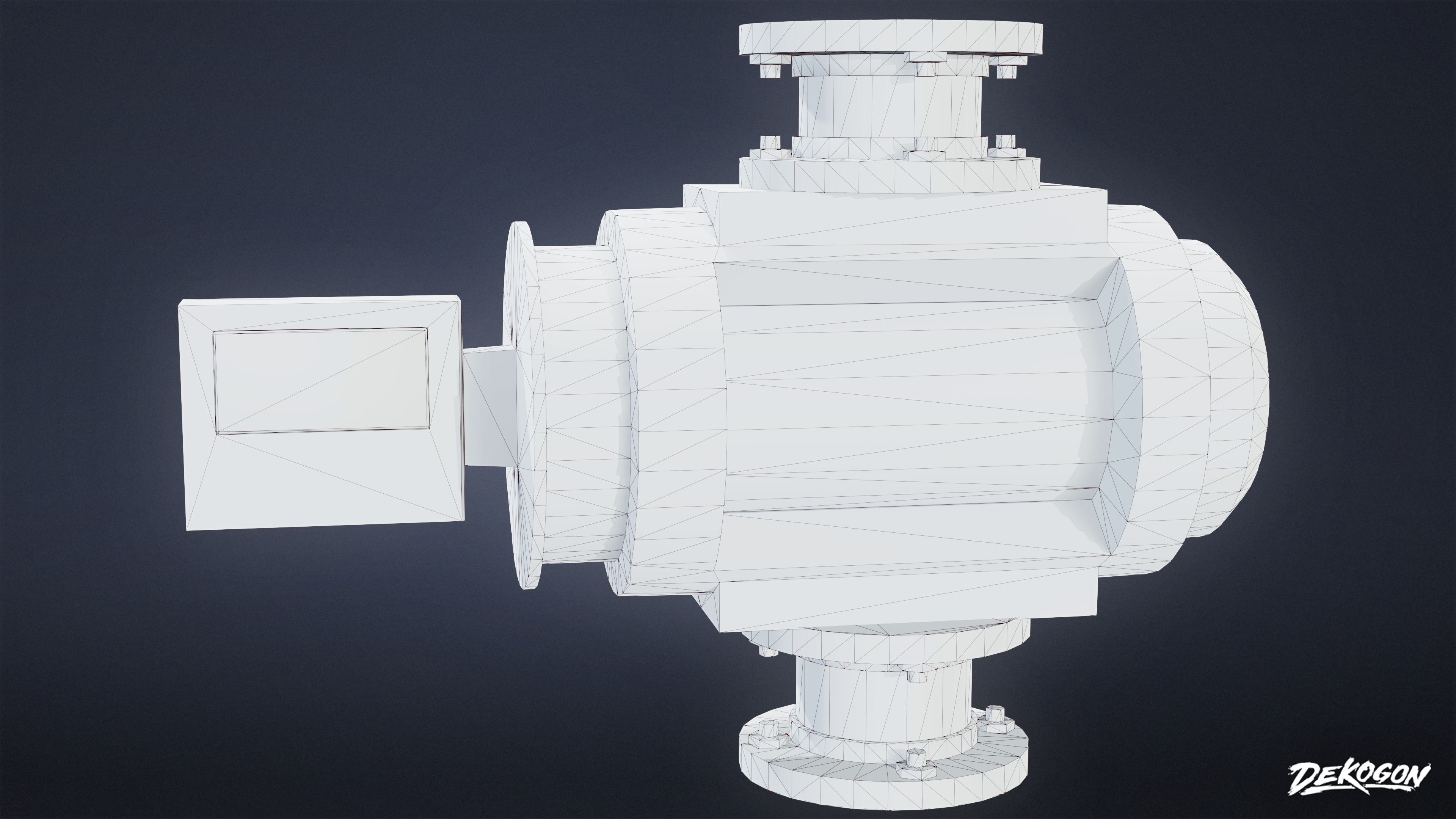 BUILDINGS - Pipe Set 02 - LOW POLY AND NANITE Low-poly 3D model_19