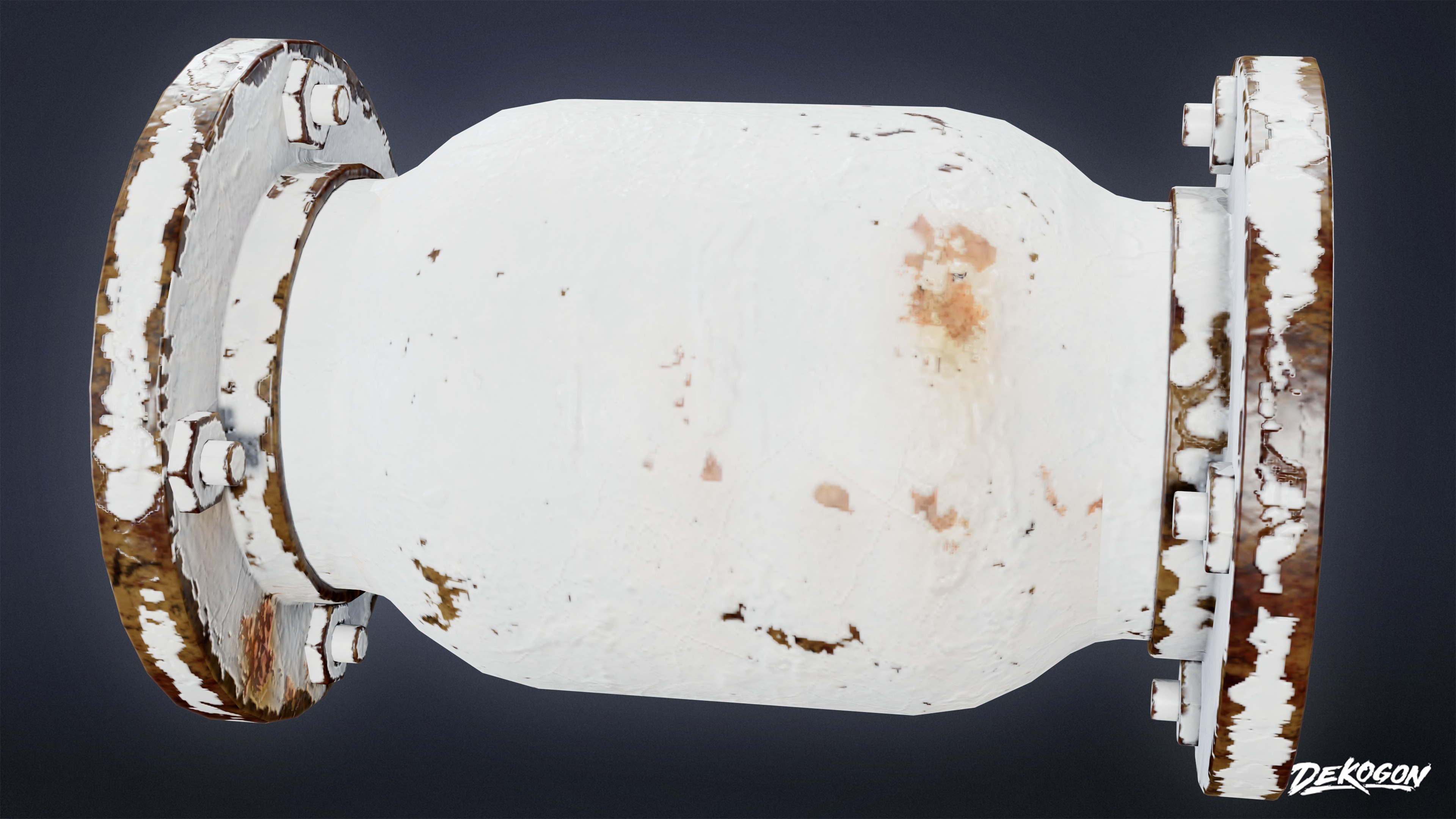 BUILDINGS - Pipe Set 02 - LOW POLY AND NANITE Low-poly 3D model_1