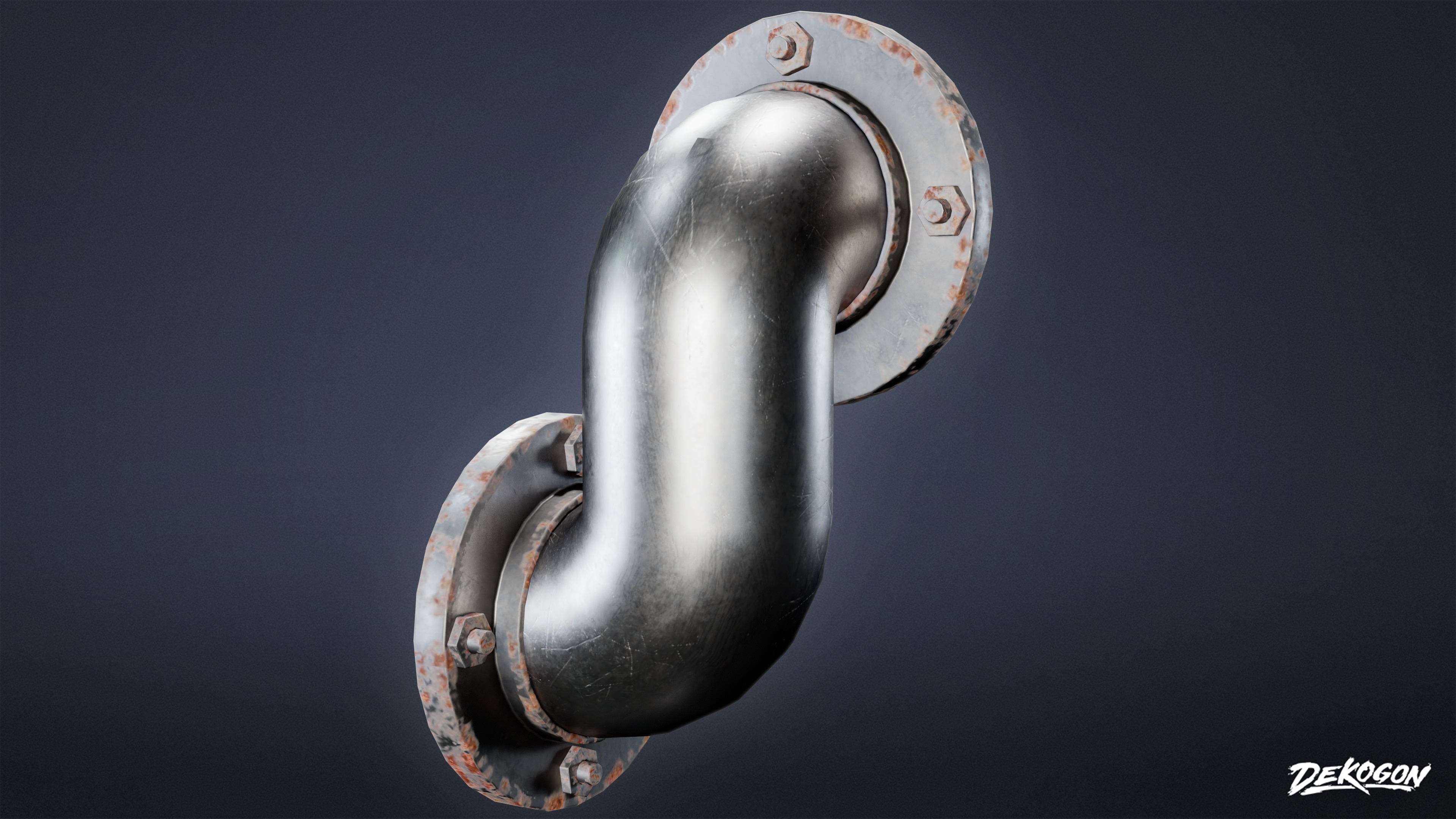 BUILDINGS - Pipe Set 02 - LOW POLY AND NANITE Low-poly 3D model_15