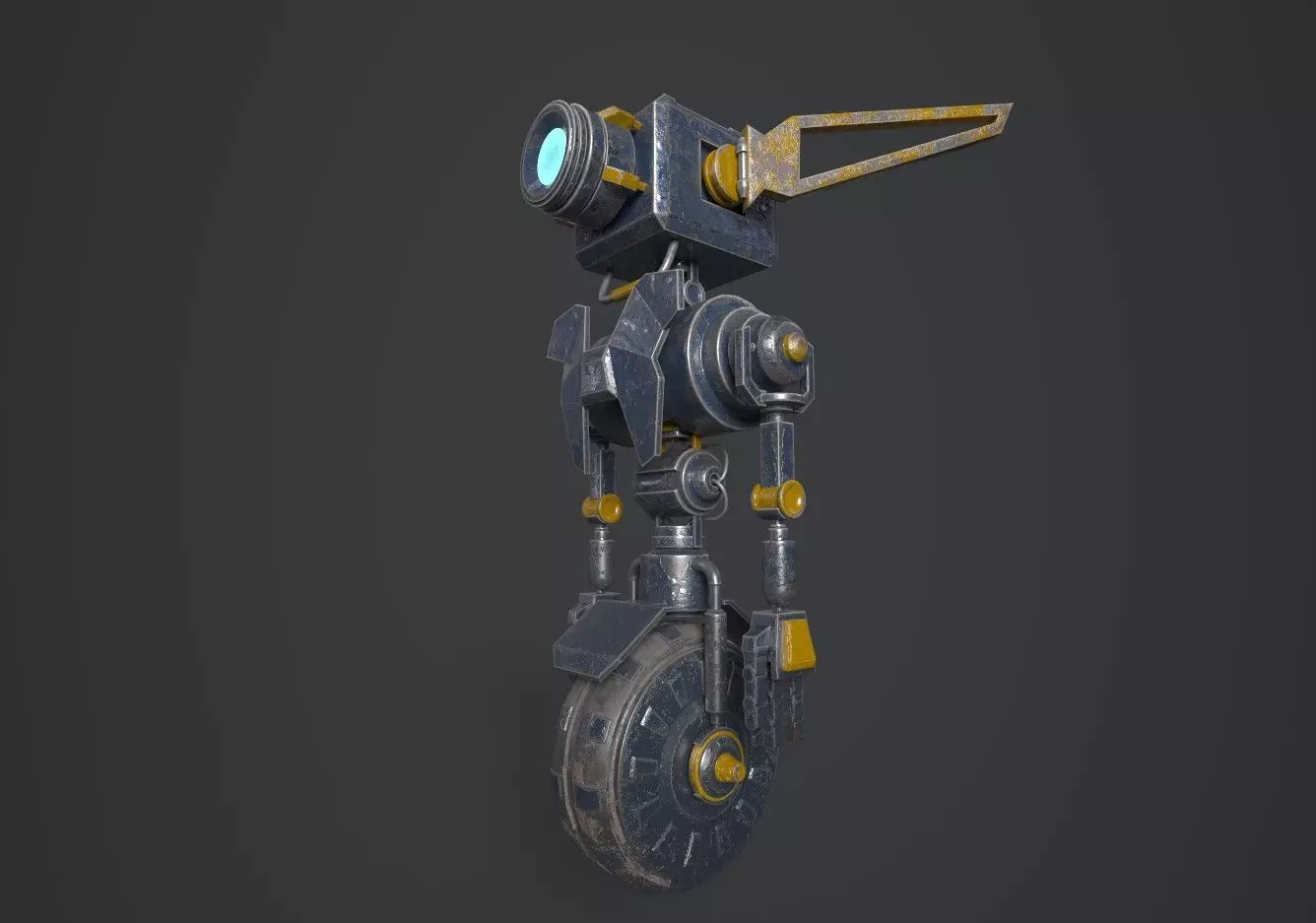 Robot Engineer 3D model Low-poly 3D model_0