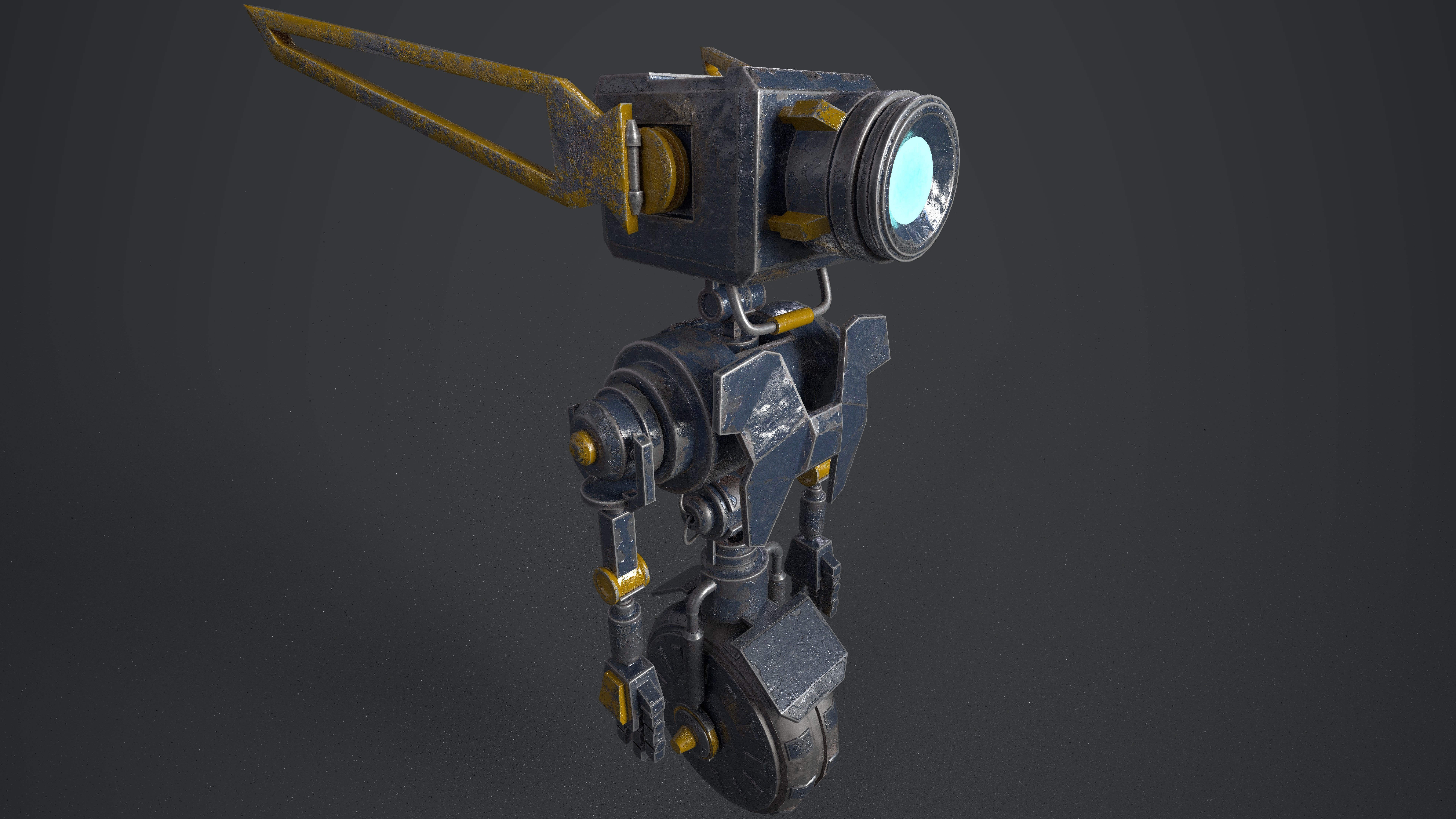 Robot Engineer 3D model Low-poly 3D model_4