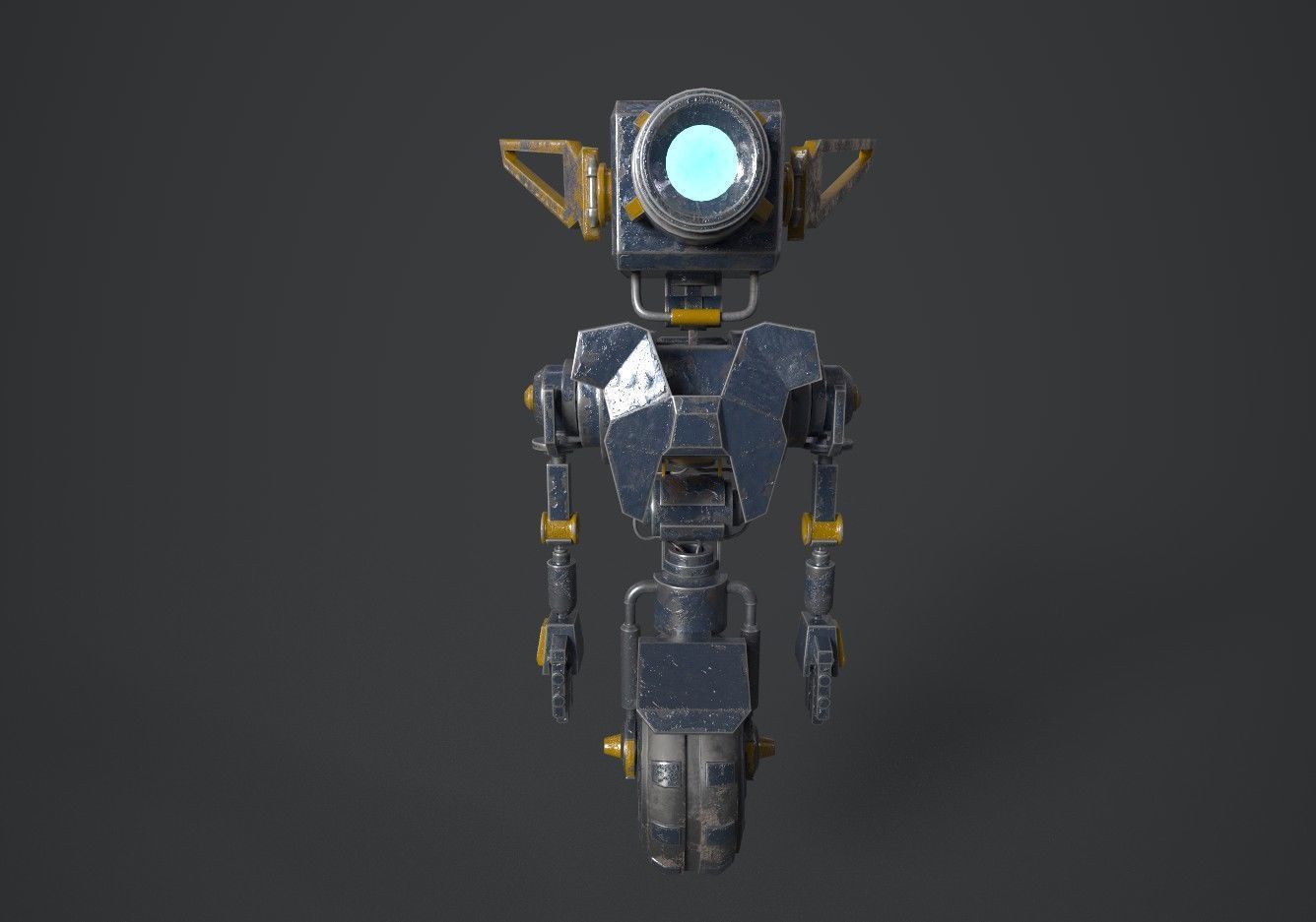 Robot Engineer 3D model Low-poly 3D model_5
