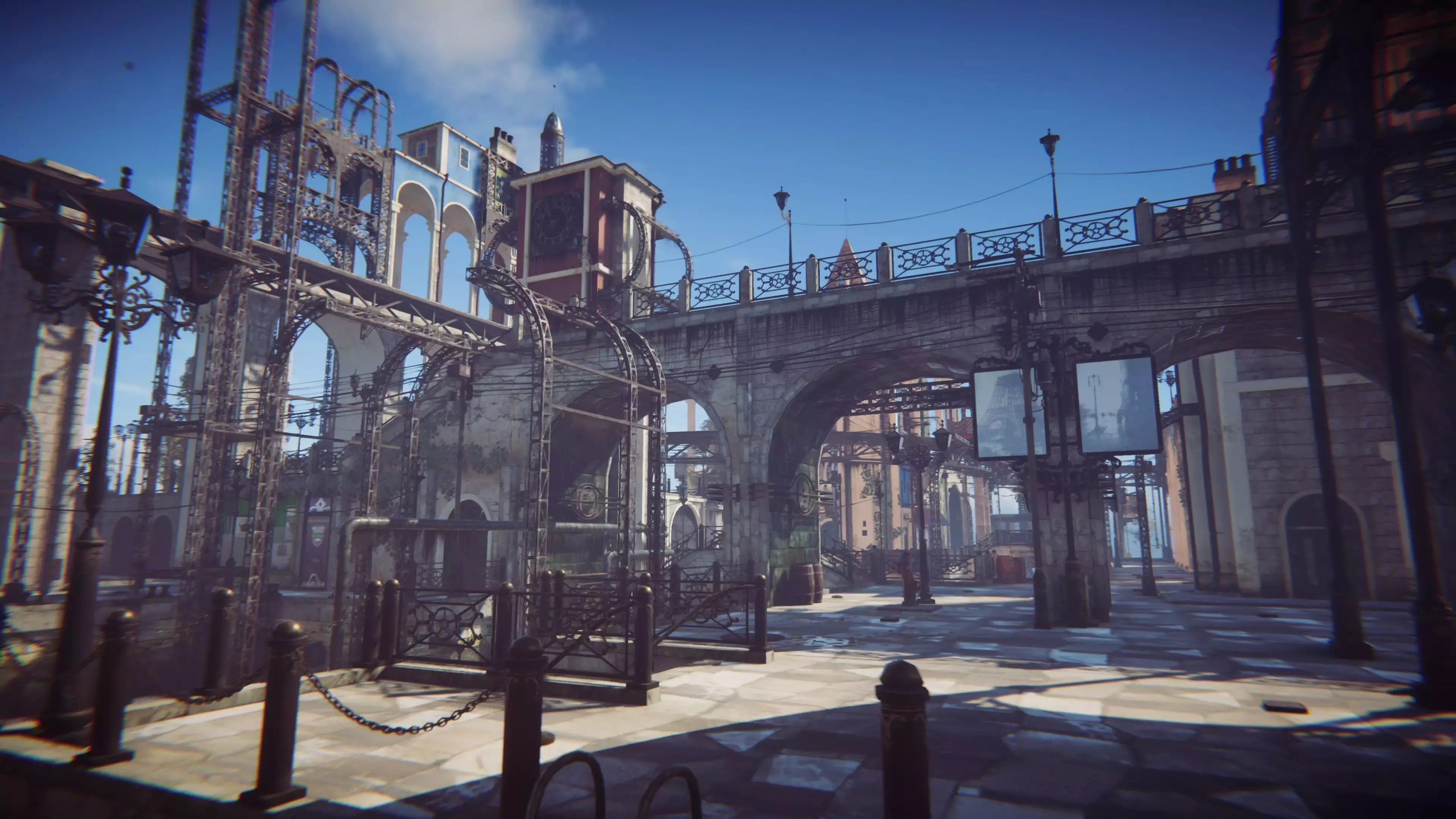steampunk - Steam City Low-poly 3D model_0
