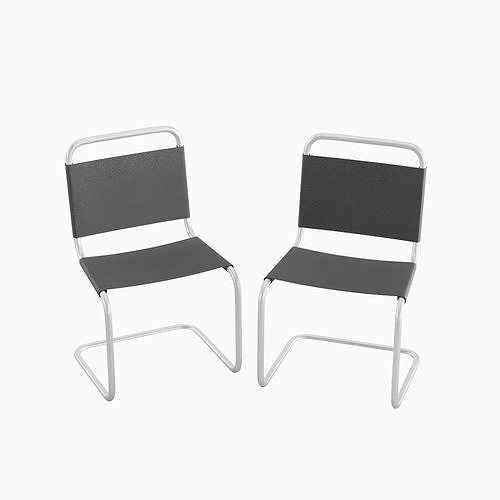 Simple Chair B 02 Low-poly 3D model