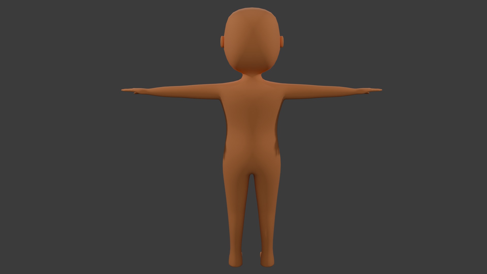 Stylized Big Head Character Free low-poly 3D model_5