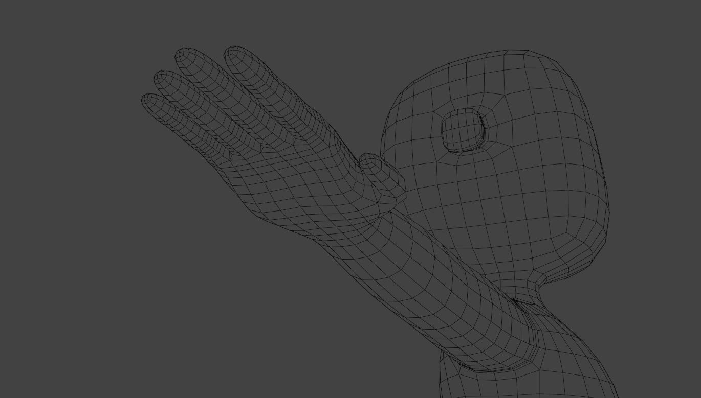 Stylized Big Head Character Free low-poly 3D model_22