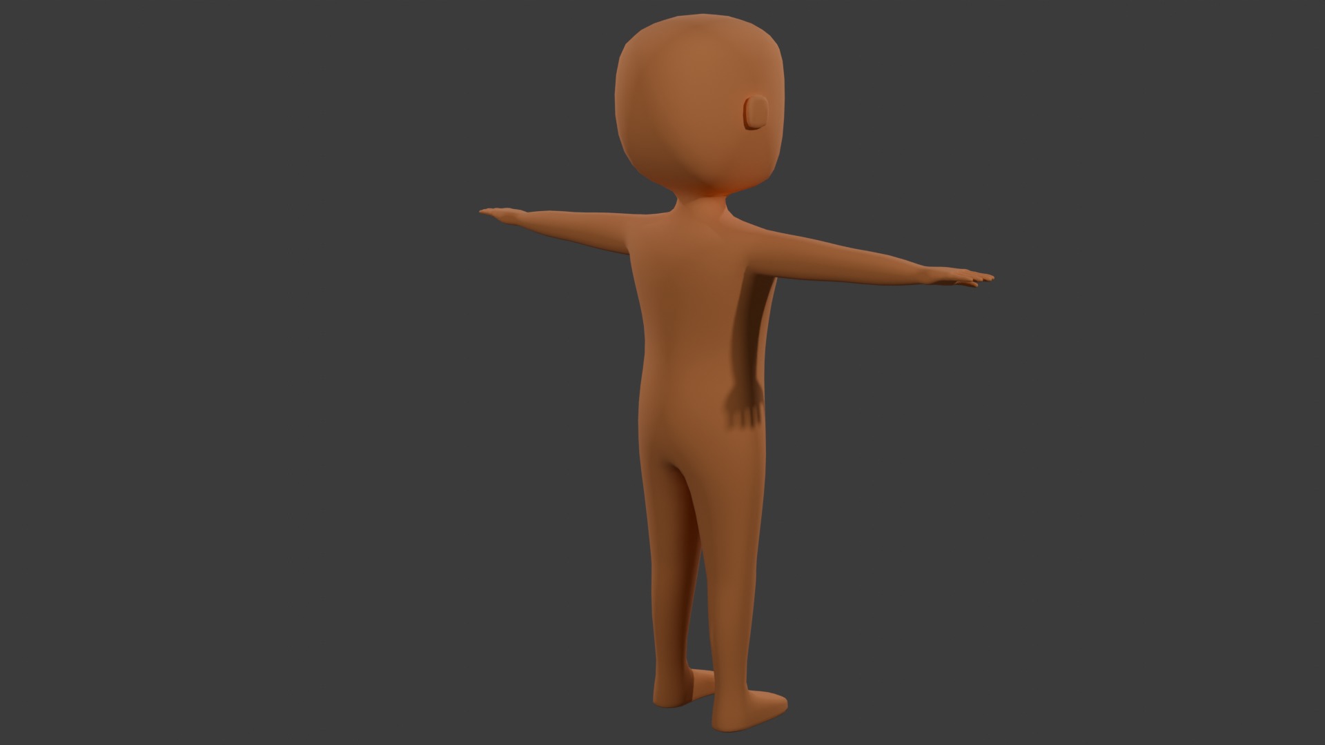 Stylized Big Head Character Free low-poly 3D model_4