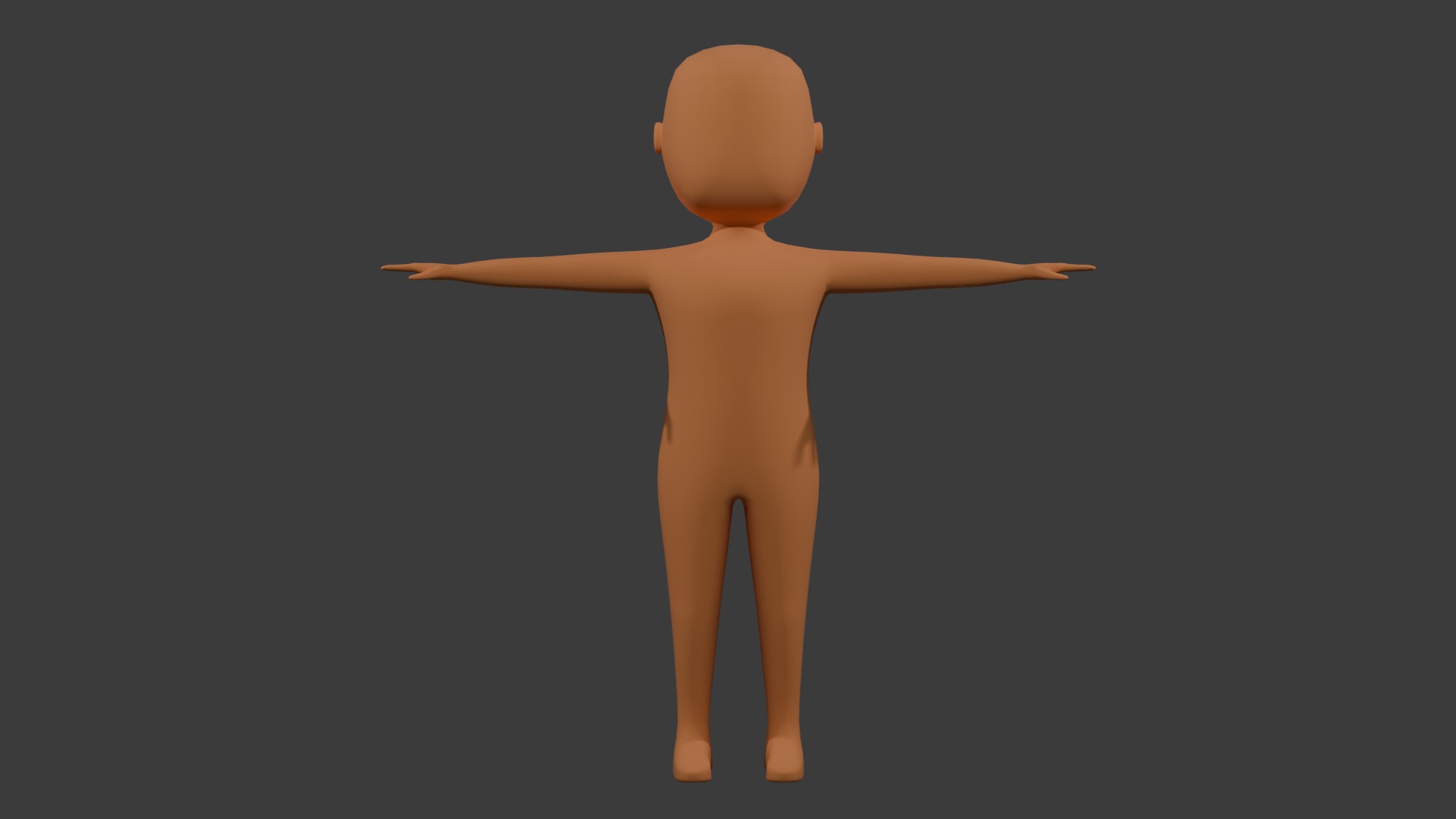 Stylized Big Head Character Free low-poly 3D model_1