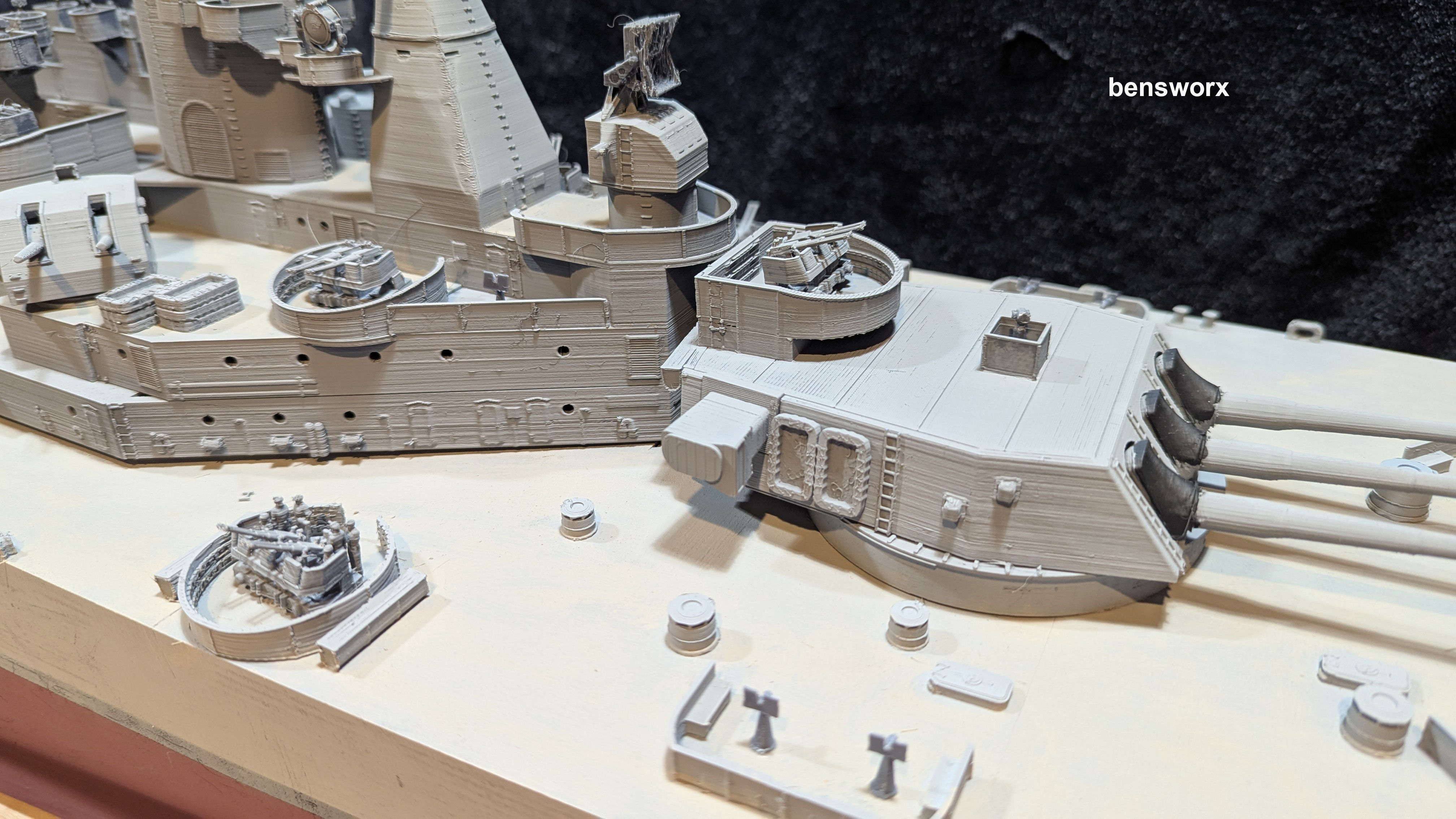 1 144 Iowa Class Battleship 3D print model_9