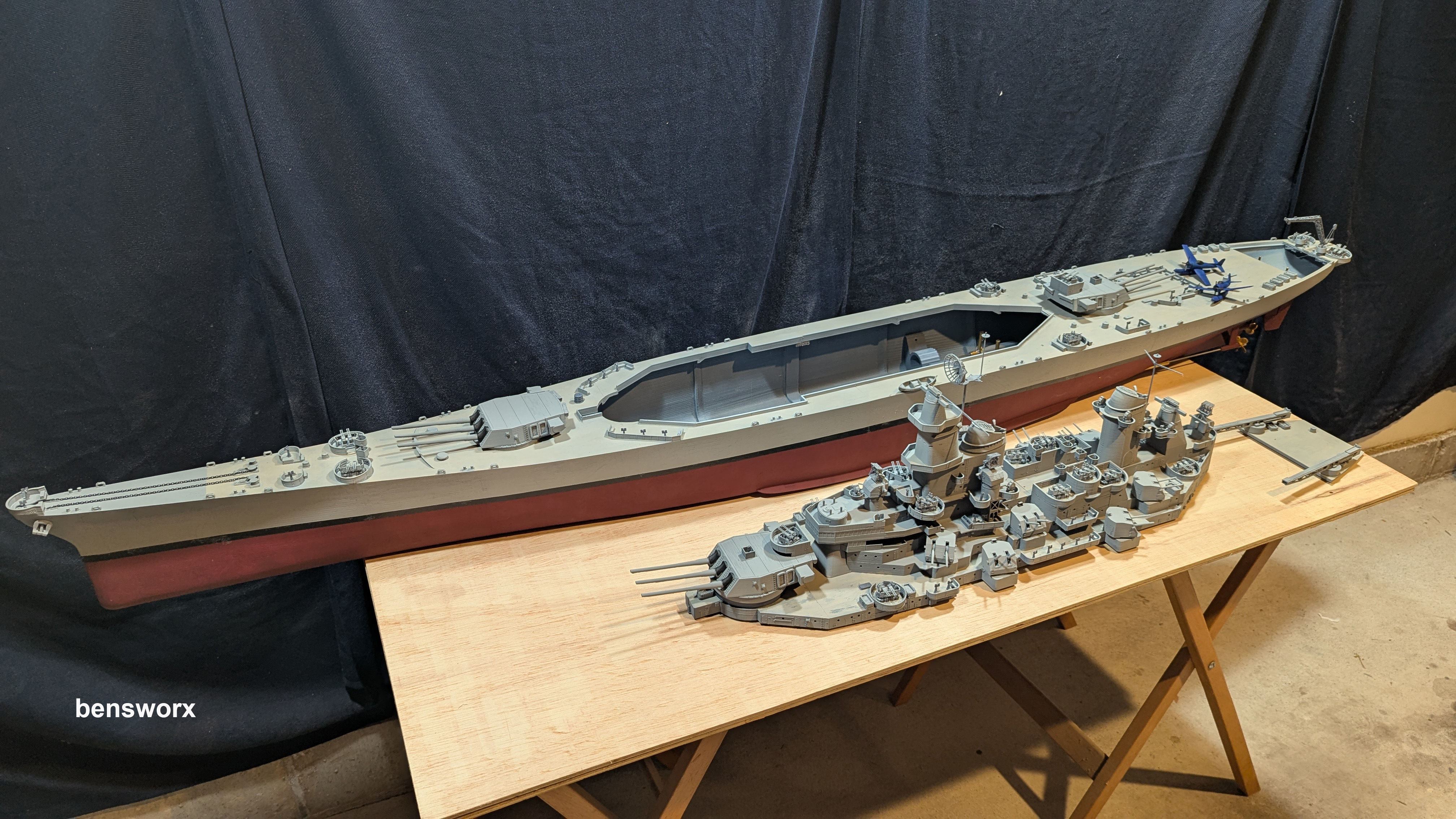1 144 Iowa Class Battleship 3D print model_2