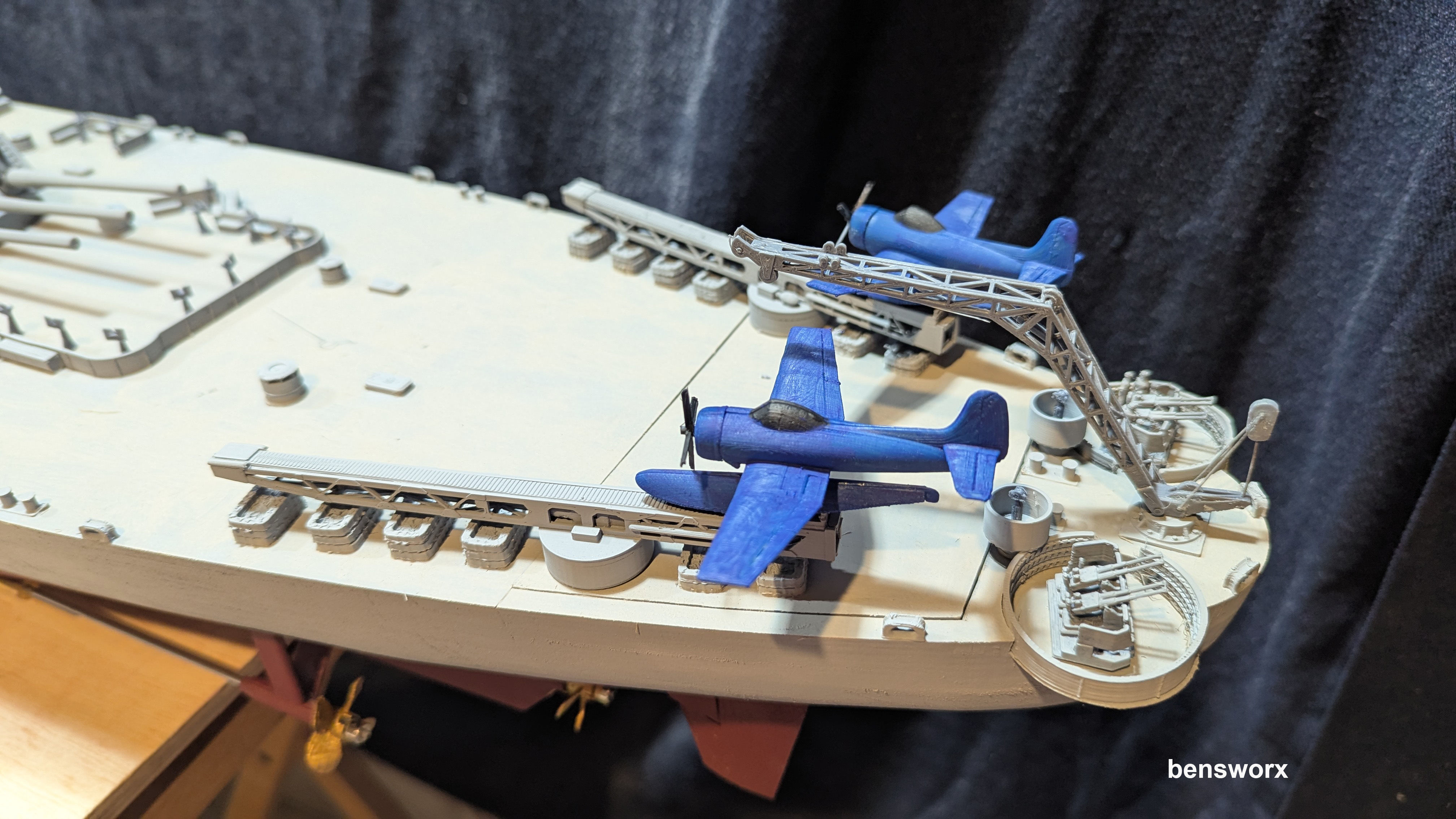 1 144 Iowa Class Battleship 3D print model_10