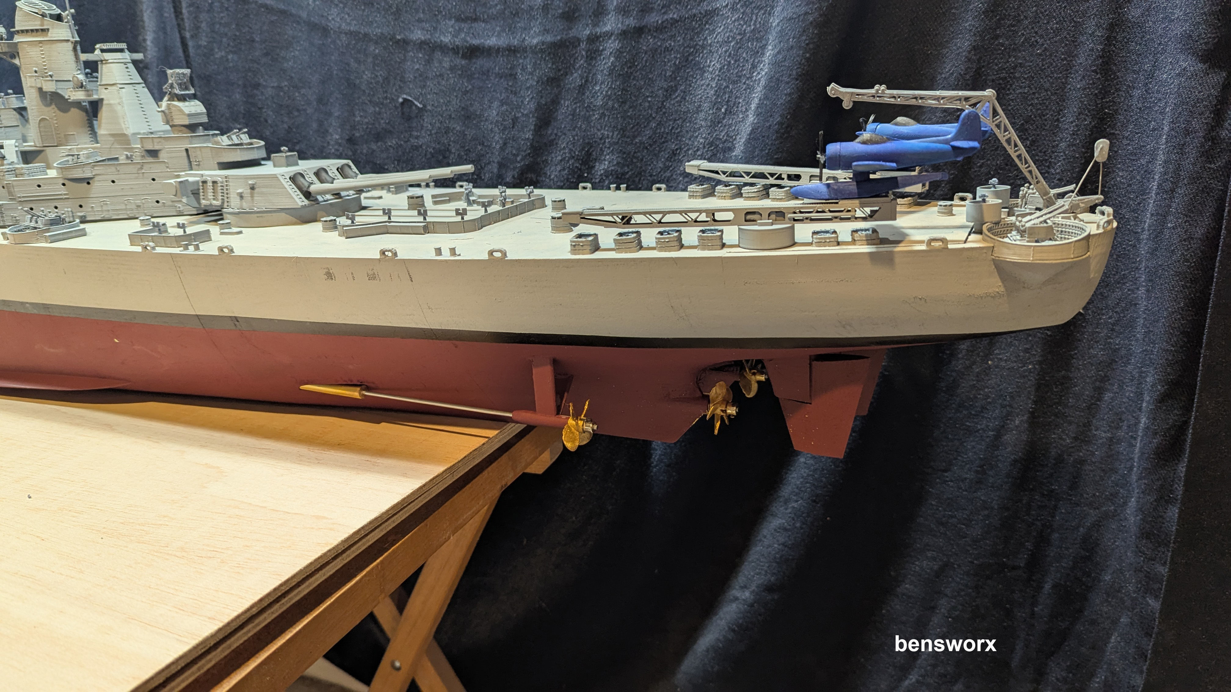 1 144 Iowa Class Battleship 3D print model_11