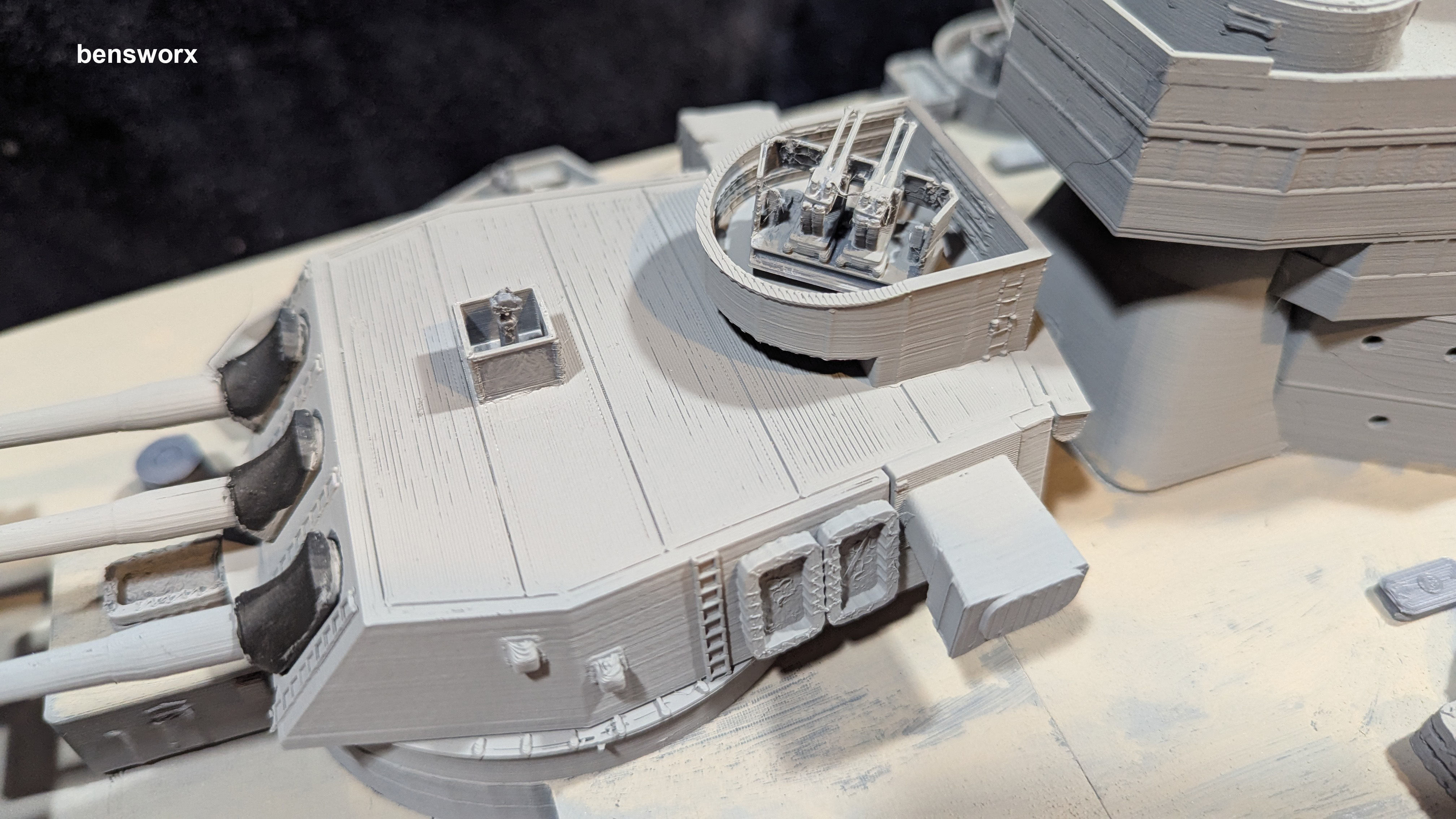 1 144 Iowa Class Battleship 3D print model_5