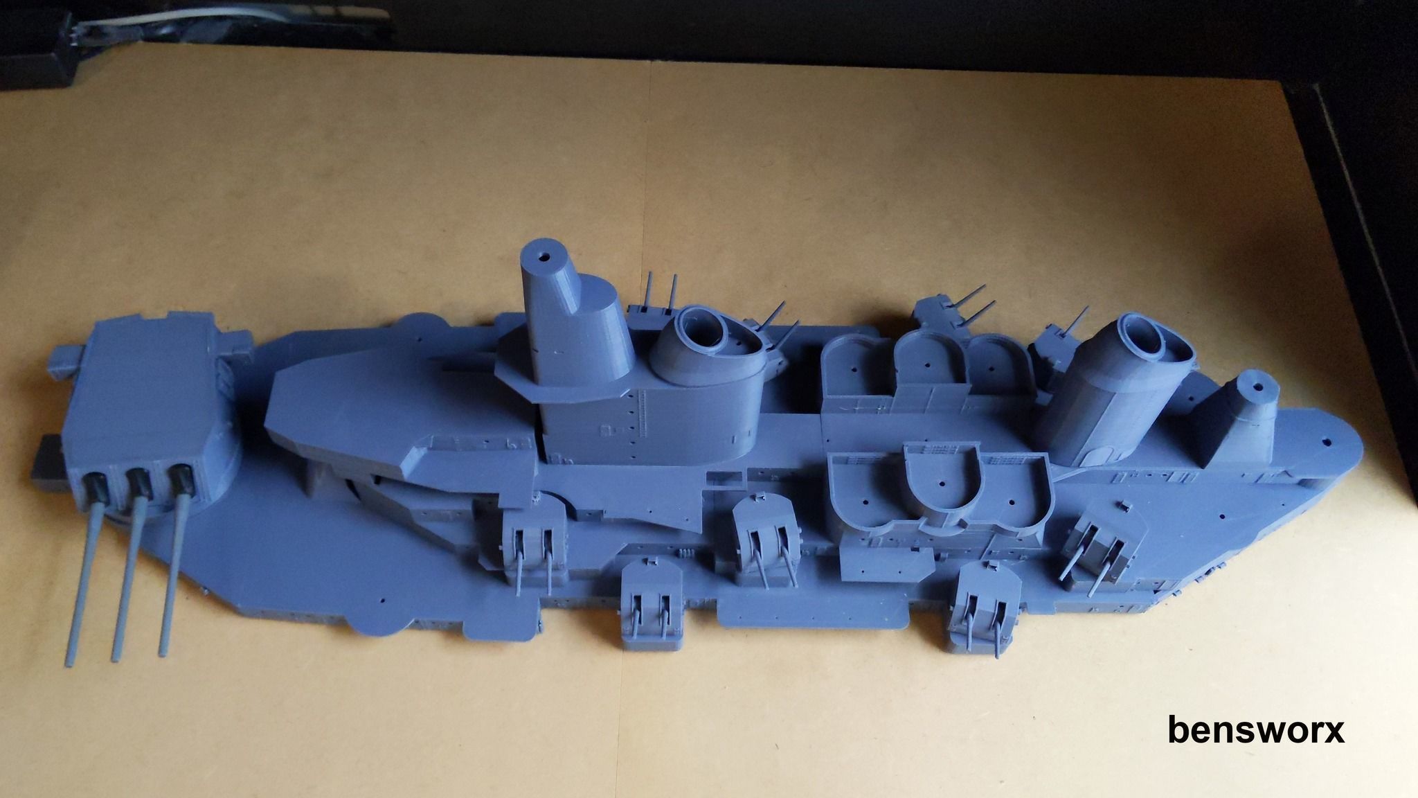 1 144 Iowa Class Battleship 3D print model_15
