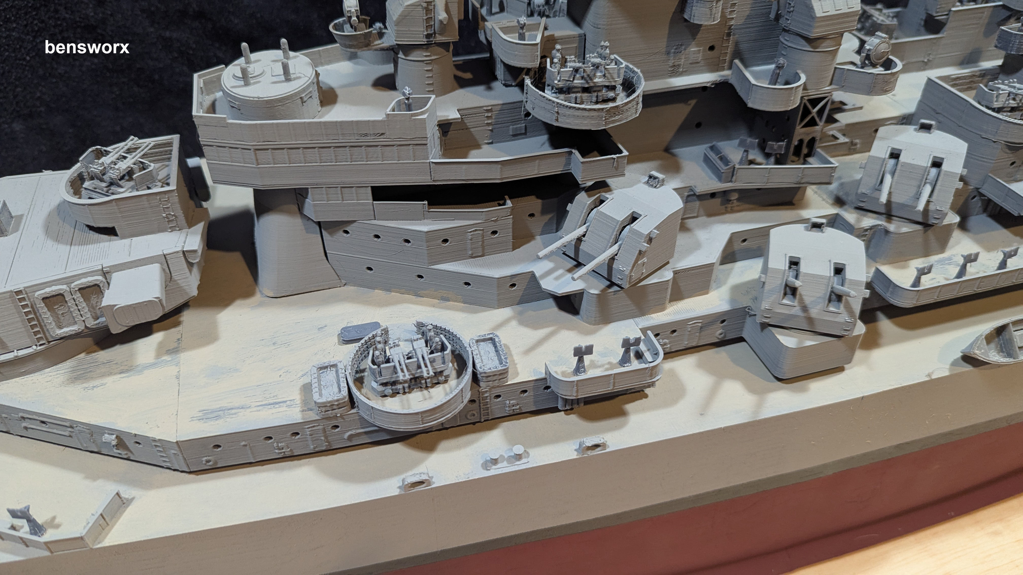 1 144 Iowa Class Battleship 3D print model_6