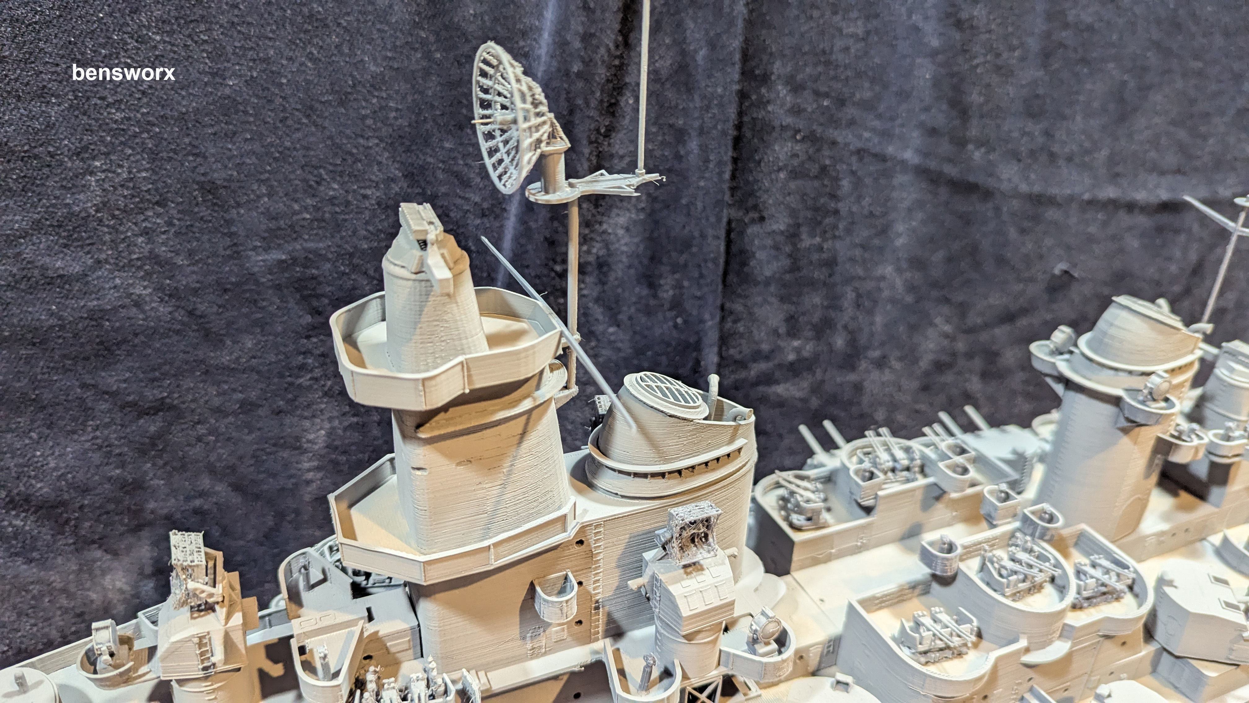 1 144 Iowa Class Battleship 3D print model_12