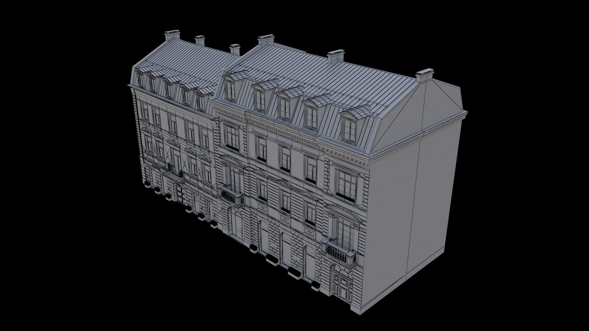 BuildingResidentialA 3D model_5