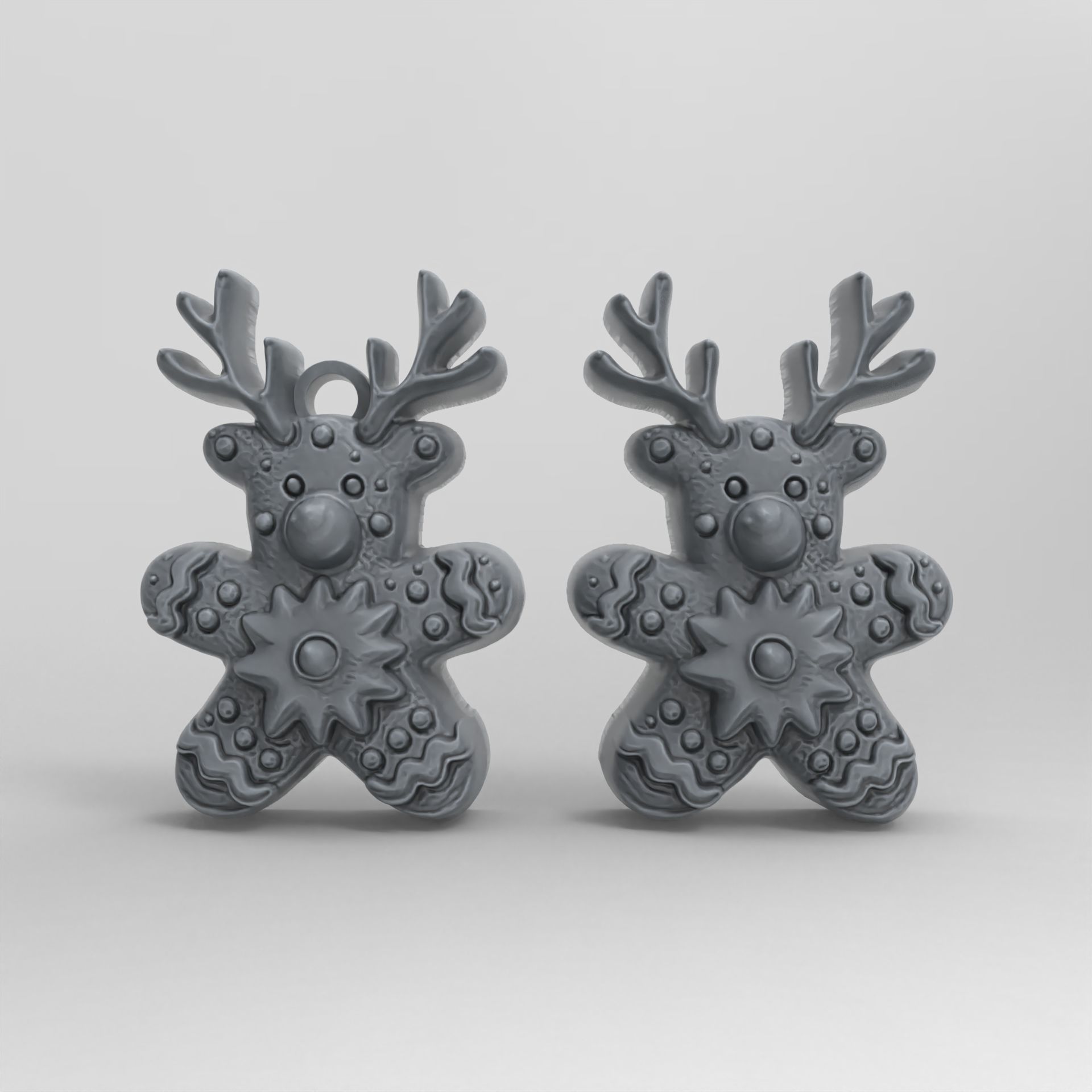 deer cookie christmas decor  3D print model_6