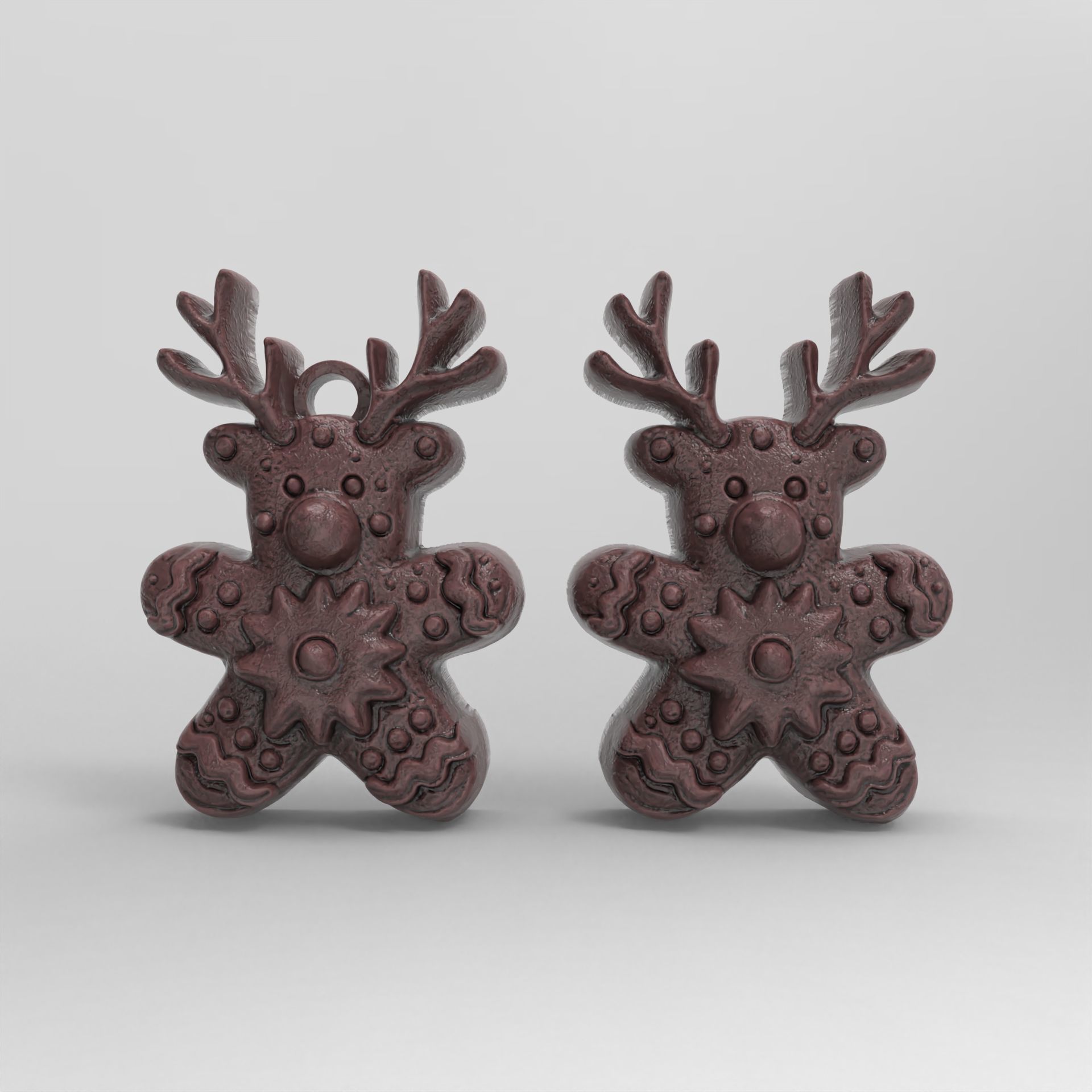 deer cookie christmas decor  3D print model_5