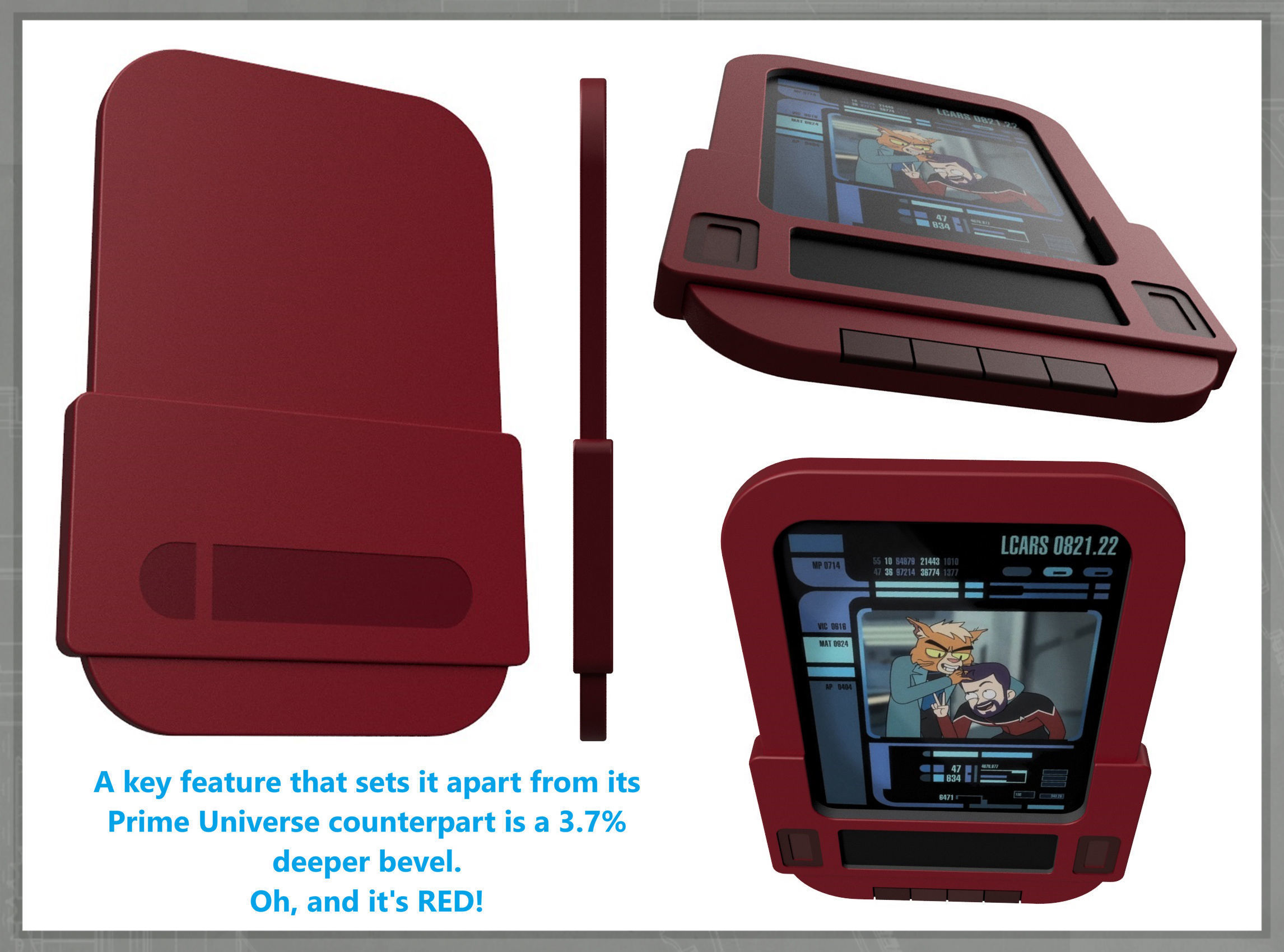 Alt Universe PADD Lower Decks 3D print model_1