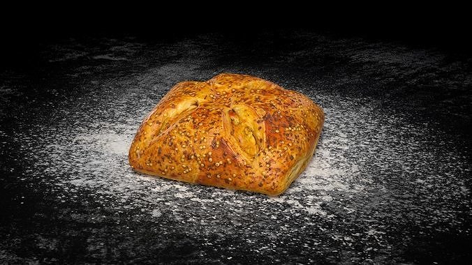 Bun Envelope PBR Low-poly 3D model Low-poly 3D model 2
