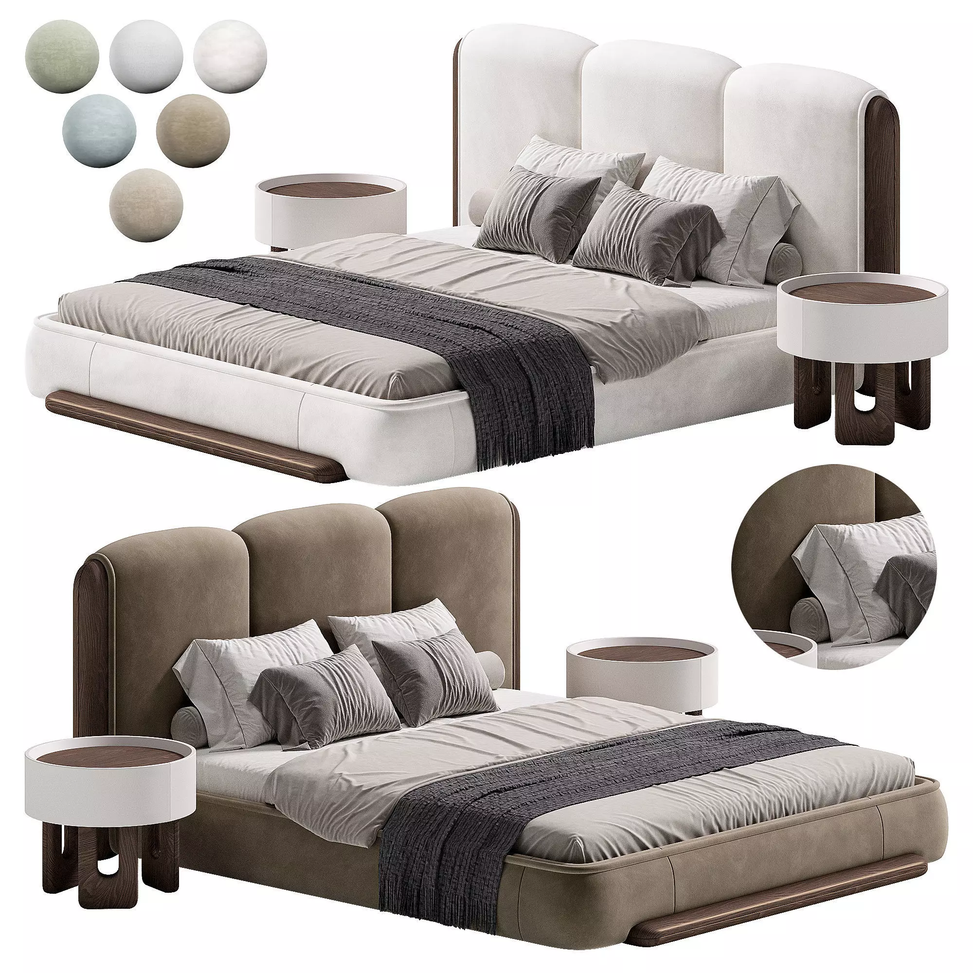 Gippo bed Luzaro 3D model