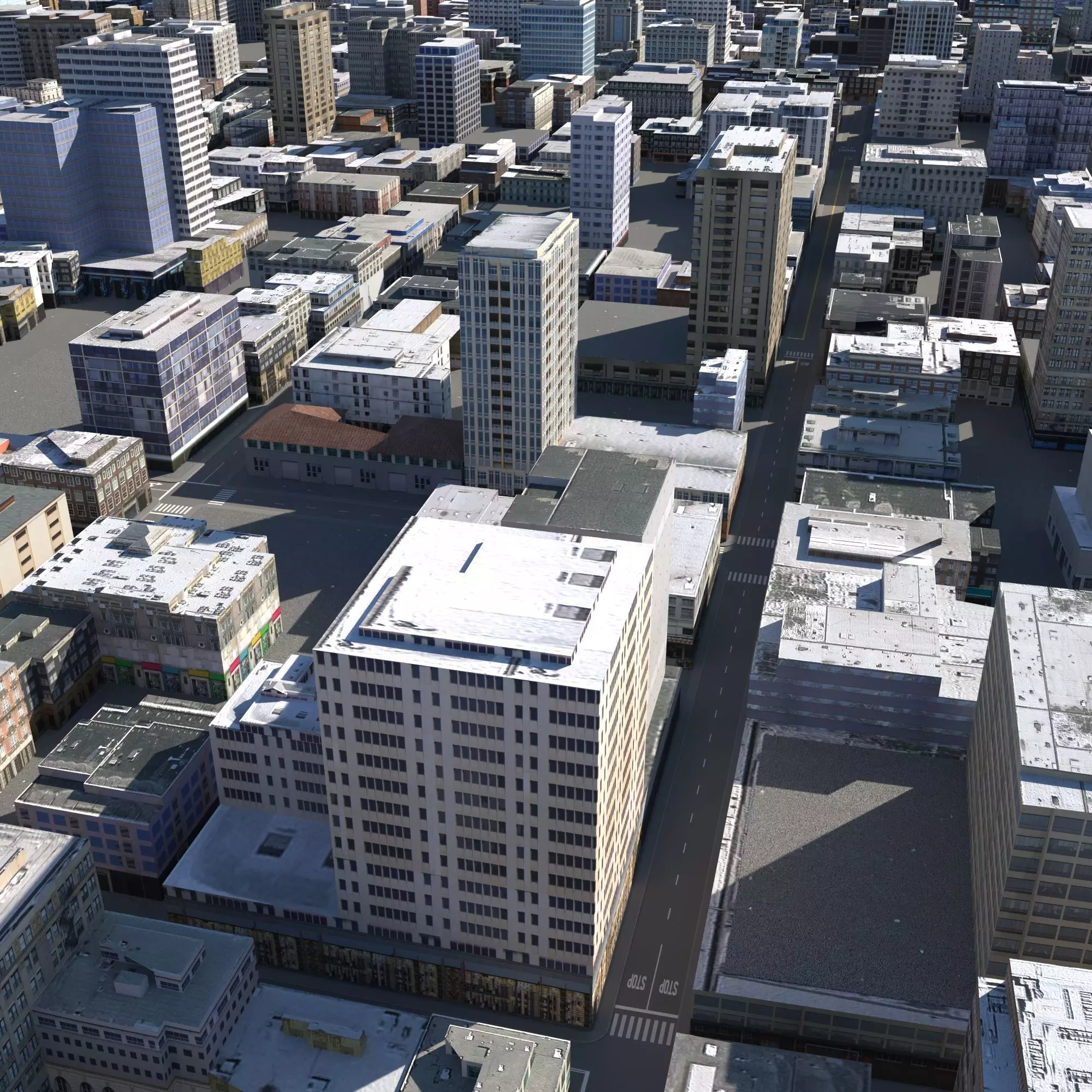 City 113 Low-poly 3D model