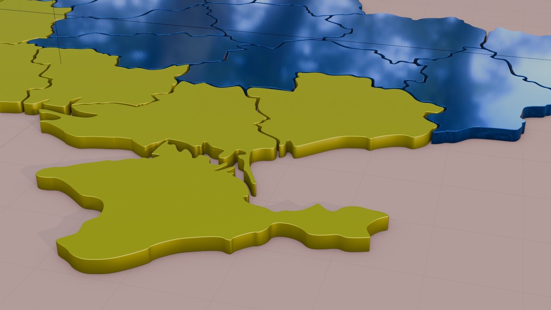 Ukraine map in 3D 3D model_4