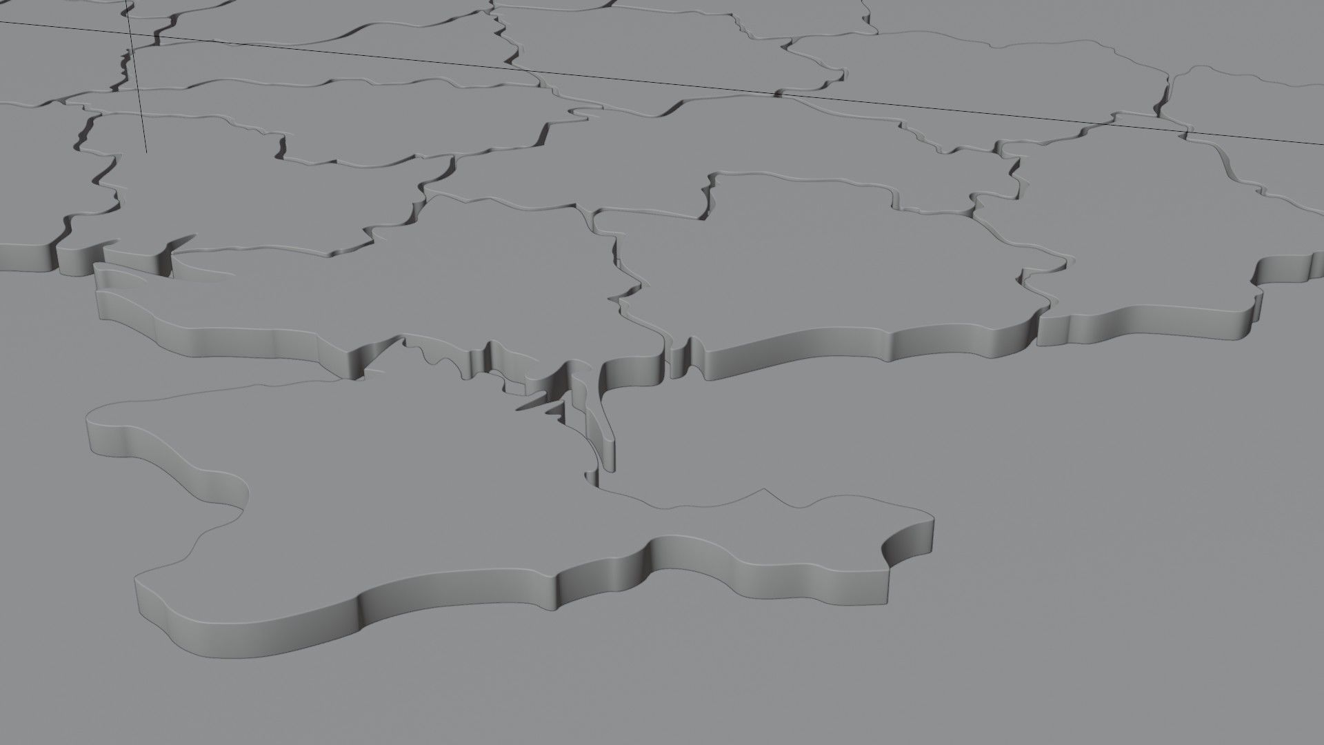 Ukraine map in 3D 3D model_3