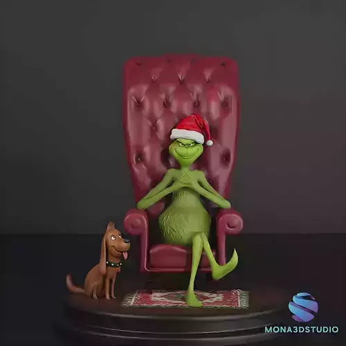 The Grinch 3D Diorama - Christmas Edition 3D print model