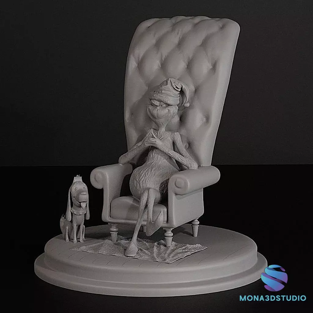 The Grinch 3D Diorama - Christmas Edition 3D print model_5
