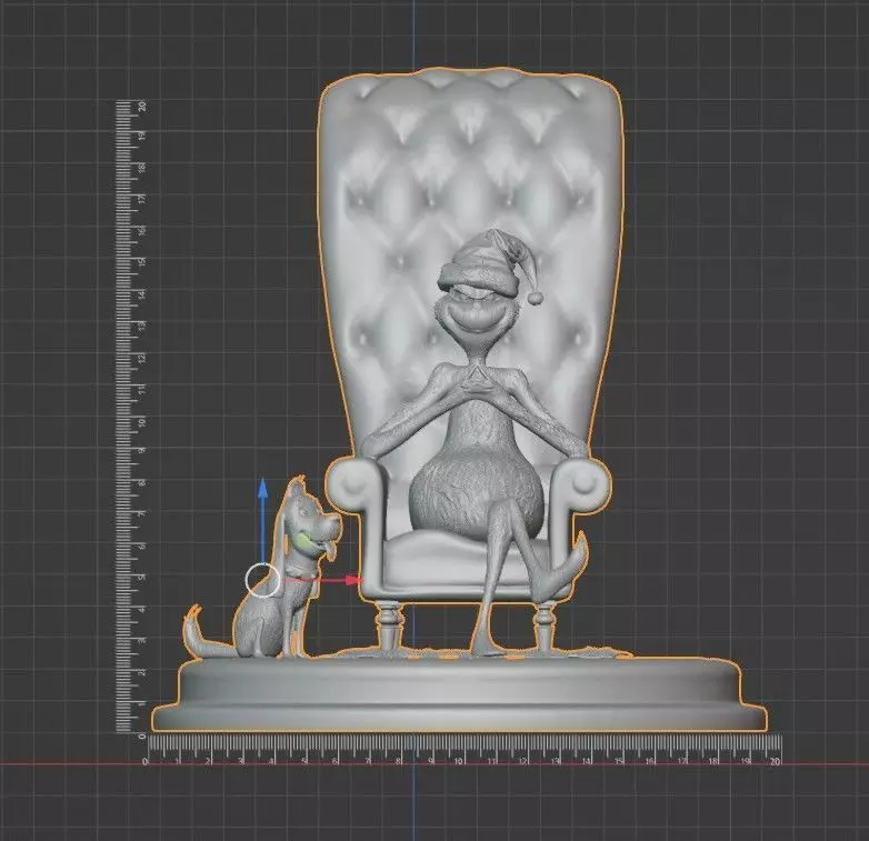 The Grinch 3D Diorama - Christmas Edition 3D print model_8