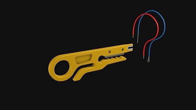 Mini Portable Wire Cutter Pocket Tool 3D model