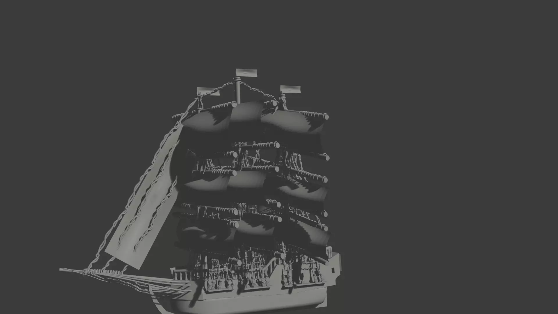 A Water Vessel Low-poly 3D model