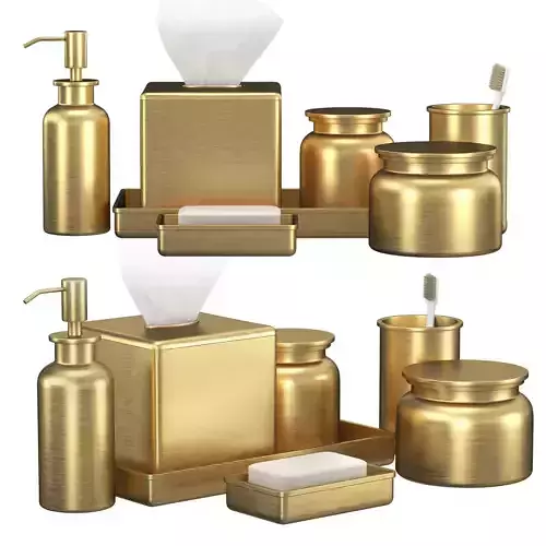 Pharmacy Metal Bath Accessories Burnished Bronze