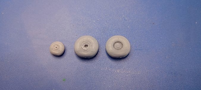 ah-64 wheels 1 48 3D model
