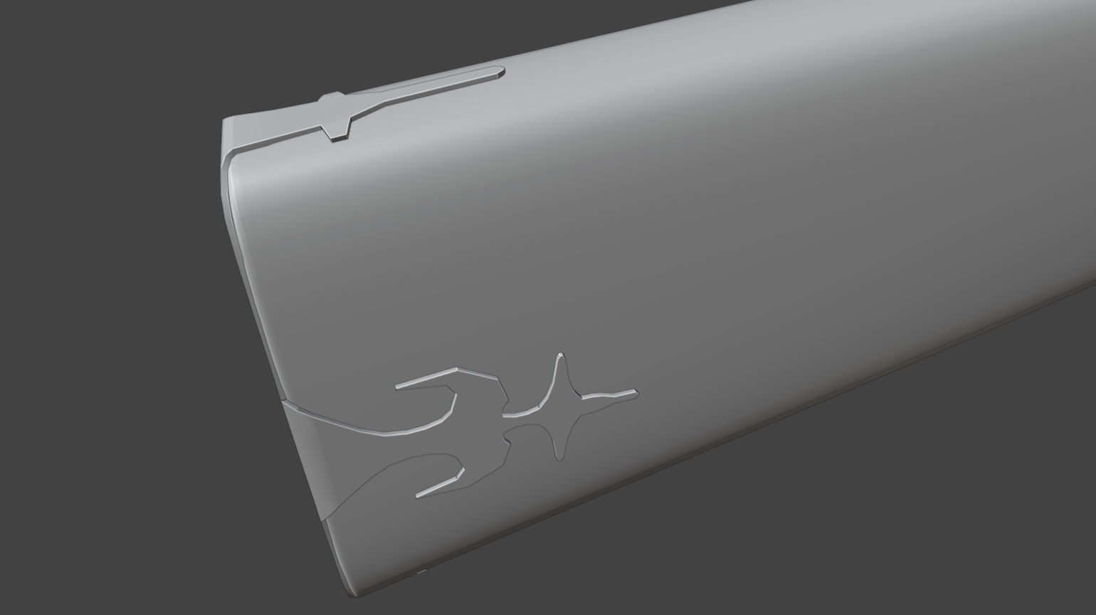 Fantastic Rifle  Low-poly 3D model_30