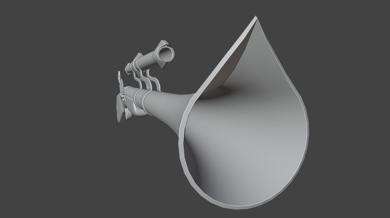 Fantastic Rifle  Low-poly 3D model_33