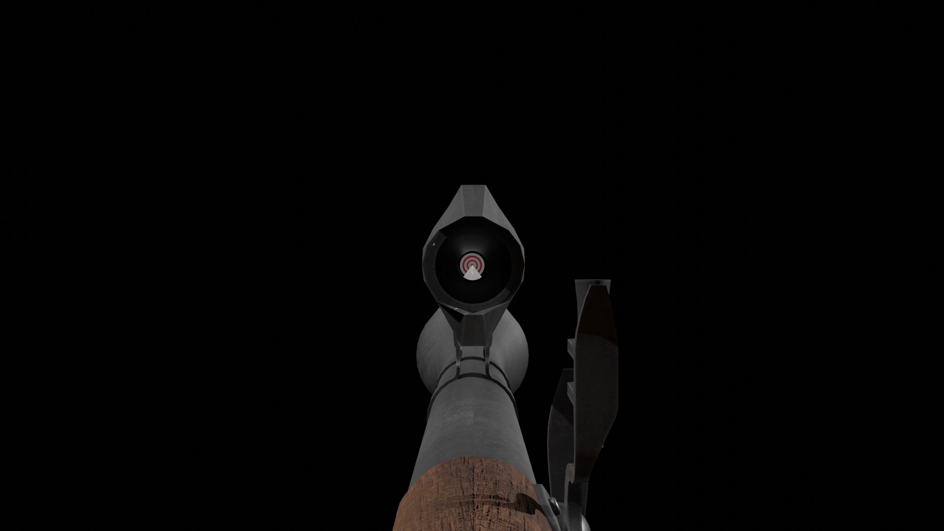 Fantastic Rifle  Low-poly 3D model_6