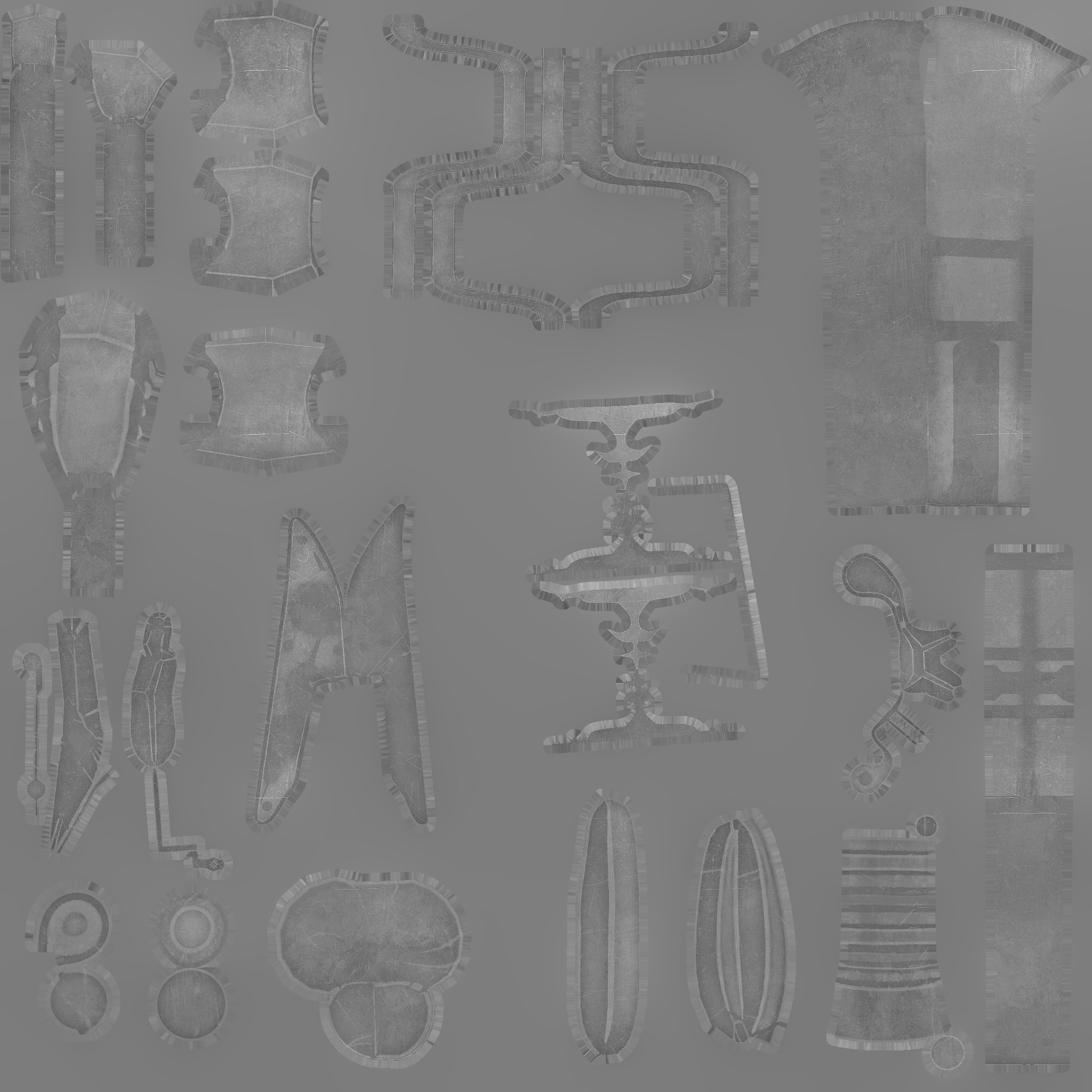 Fantastic Rifle  Low-poly 3D model_15