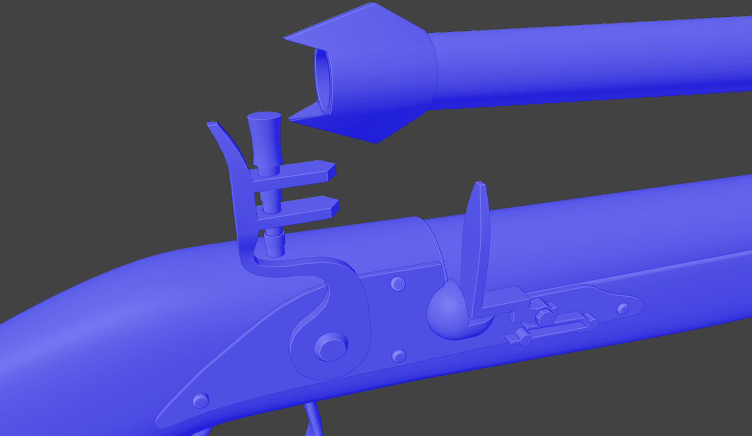 Fantastic Rifle  Low-poly 3D model_50