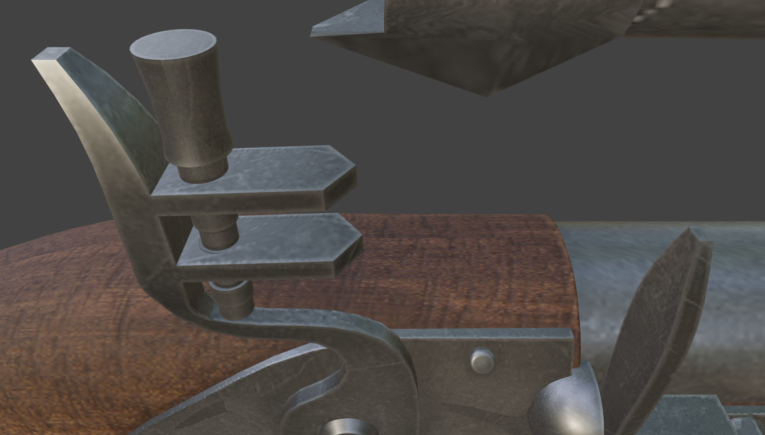 Fantastic Rifle  Low-poly 3D model_12