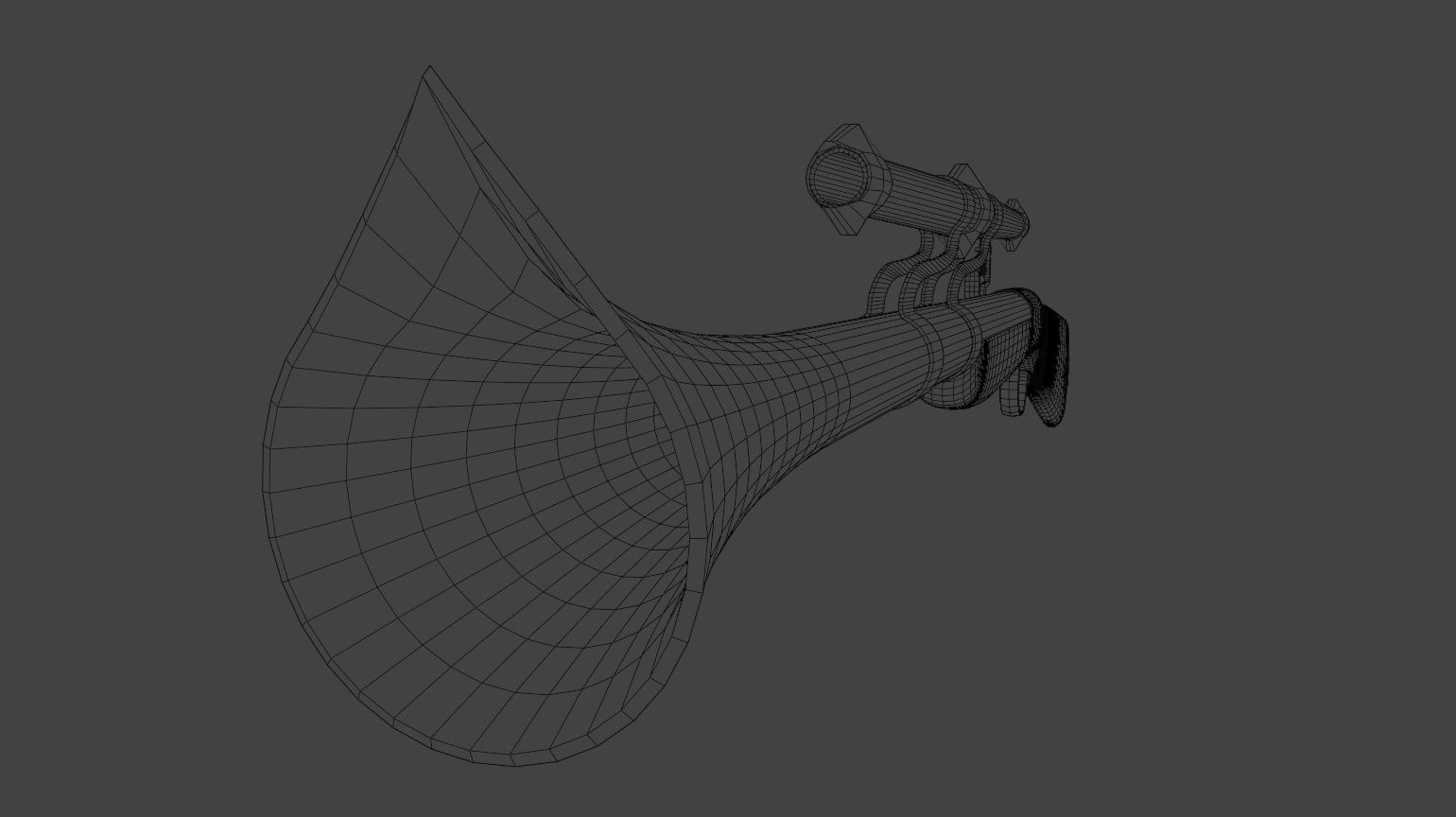 Fantastic Rifle  Low-poly 3D model_41