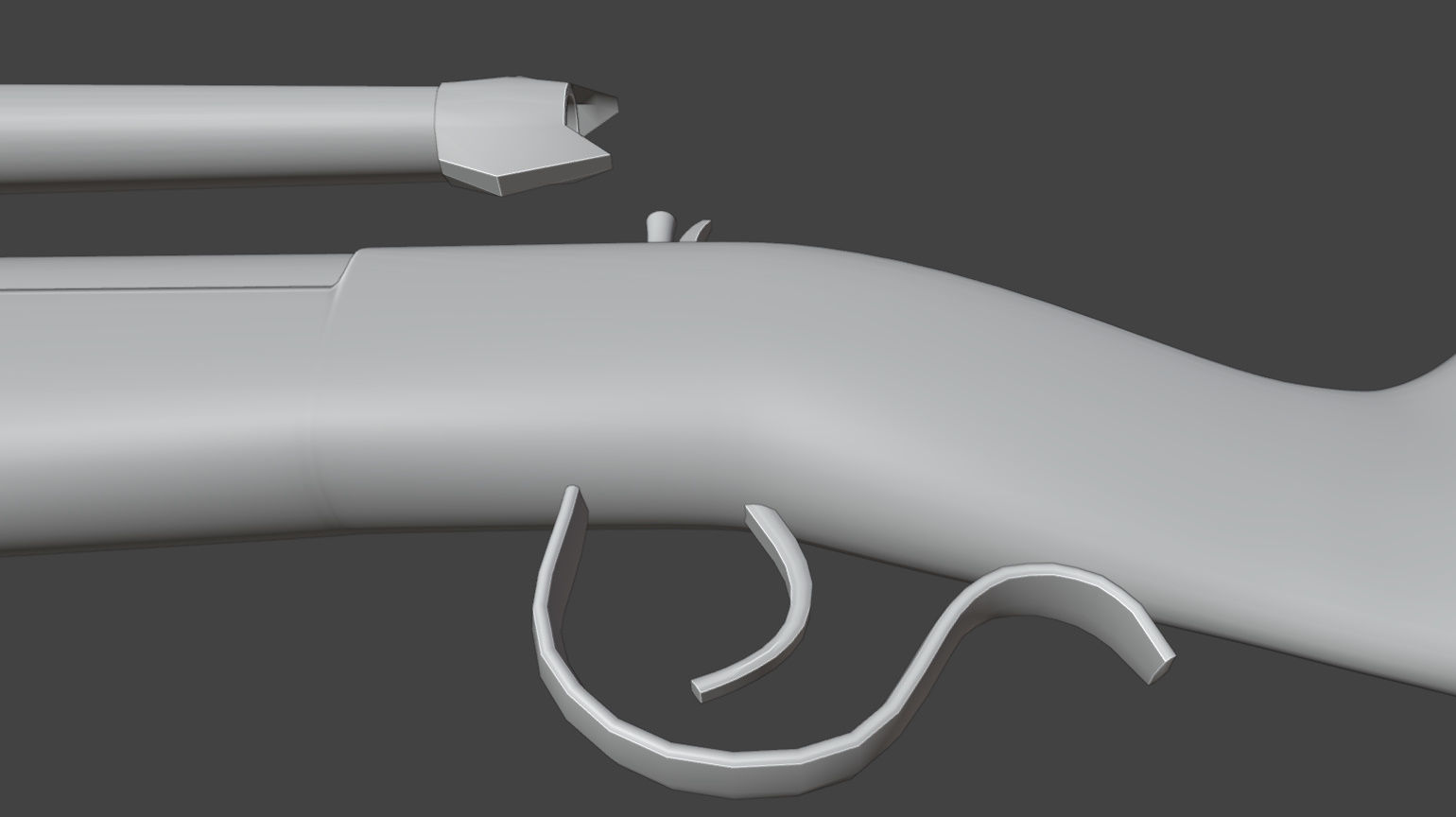 Fantastic Rifle  Low-poly 3D model_31