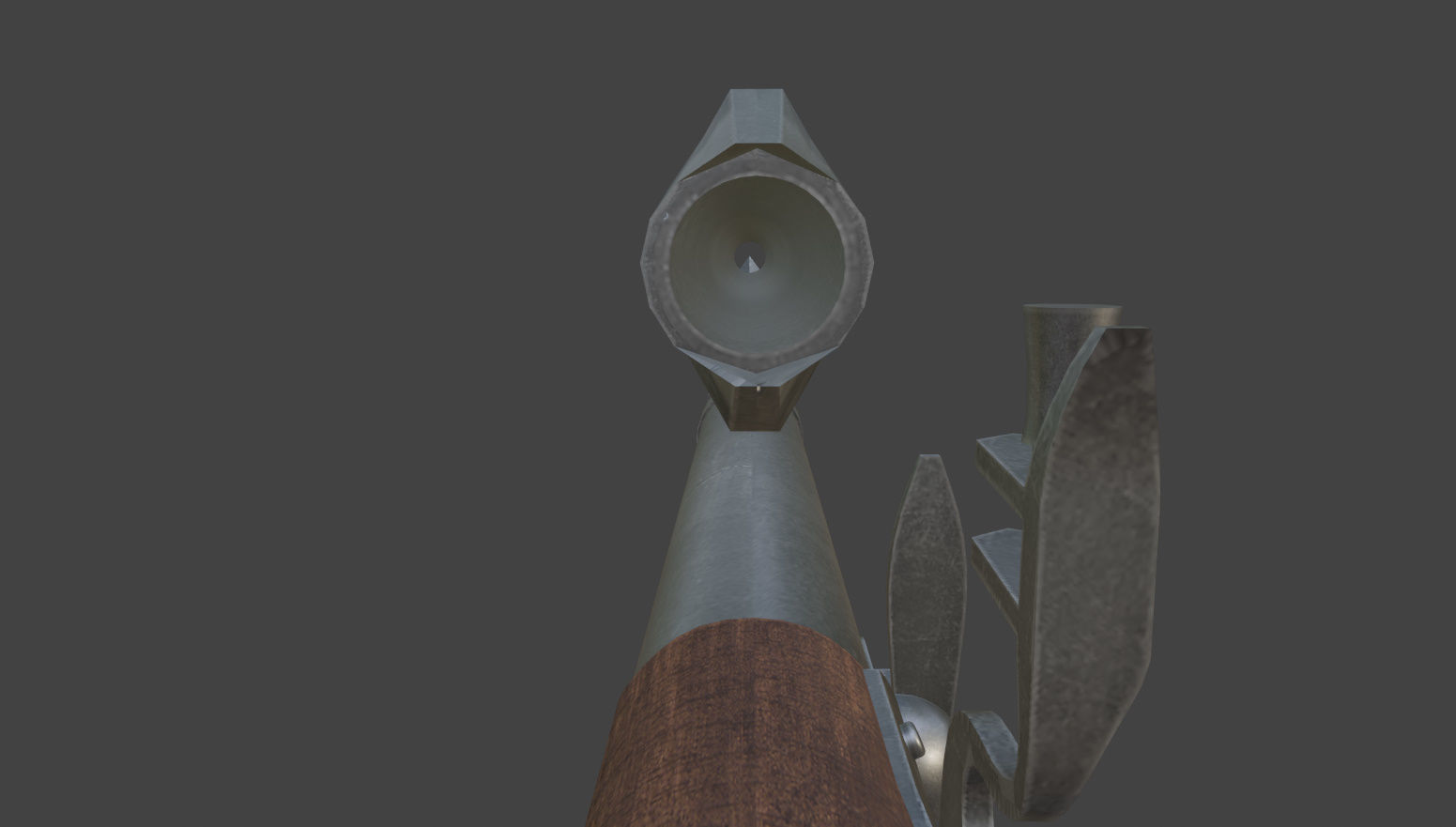 Fantastic Rifle  Low-poly 3D model_13