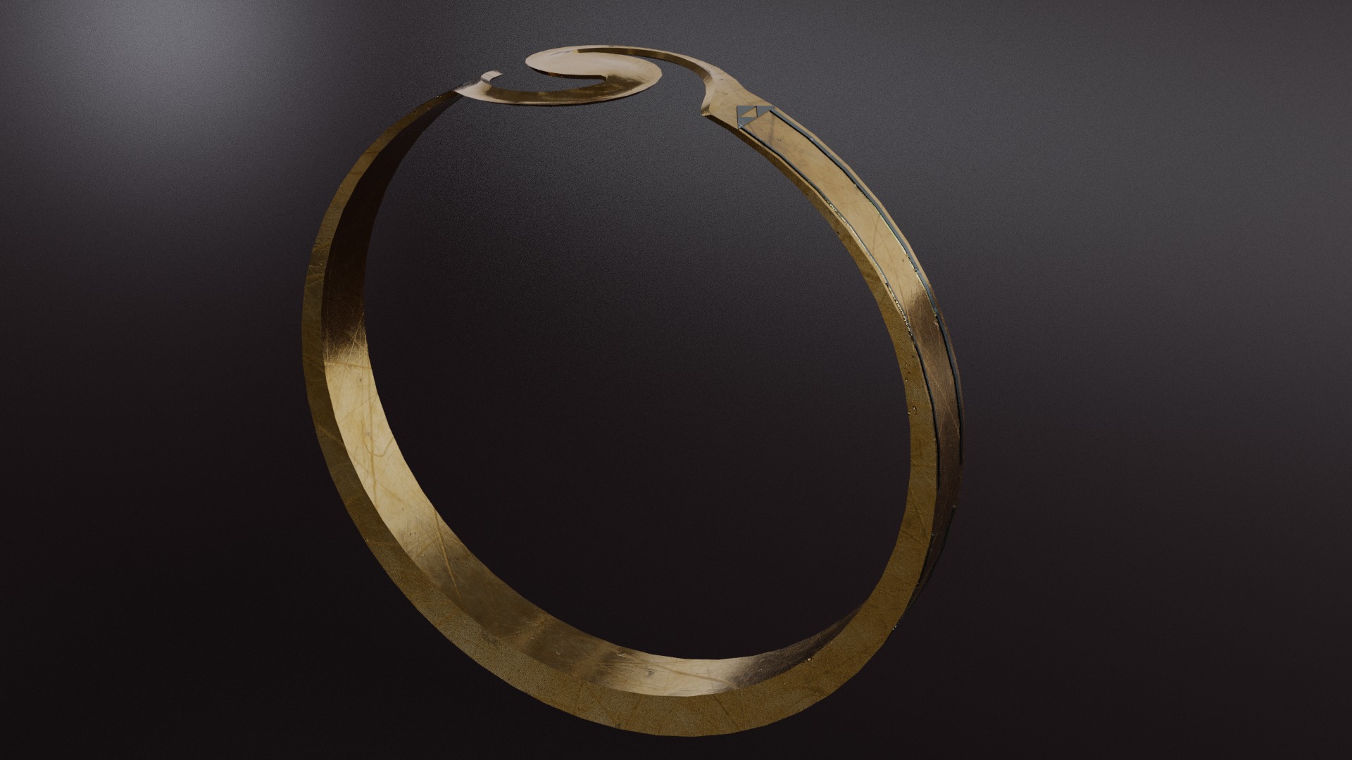 Realistic Low-Poly Golden Rings 3D Pack 5 Pieces Low-poly 3D model_6