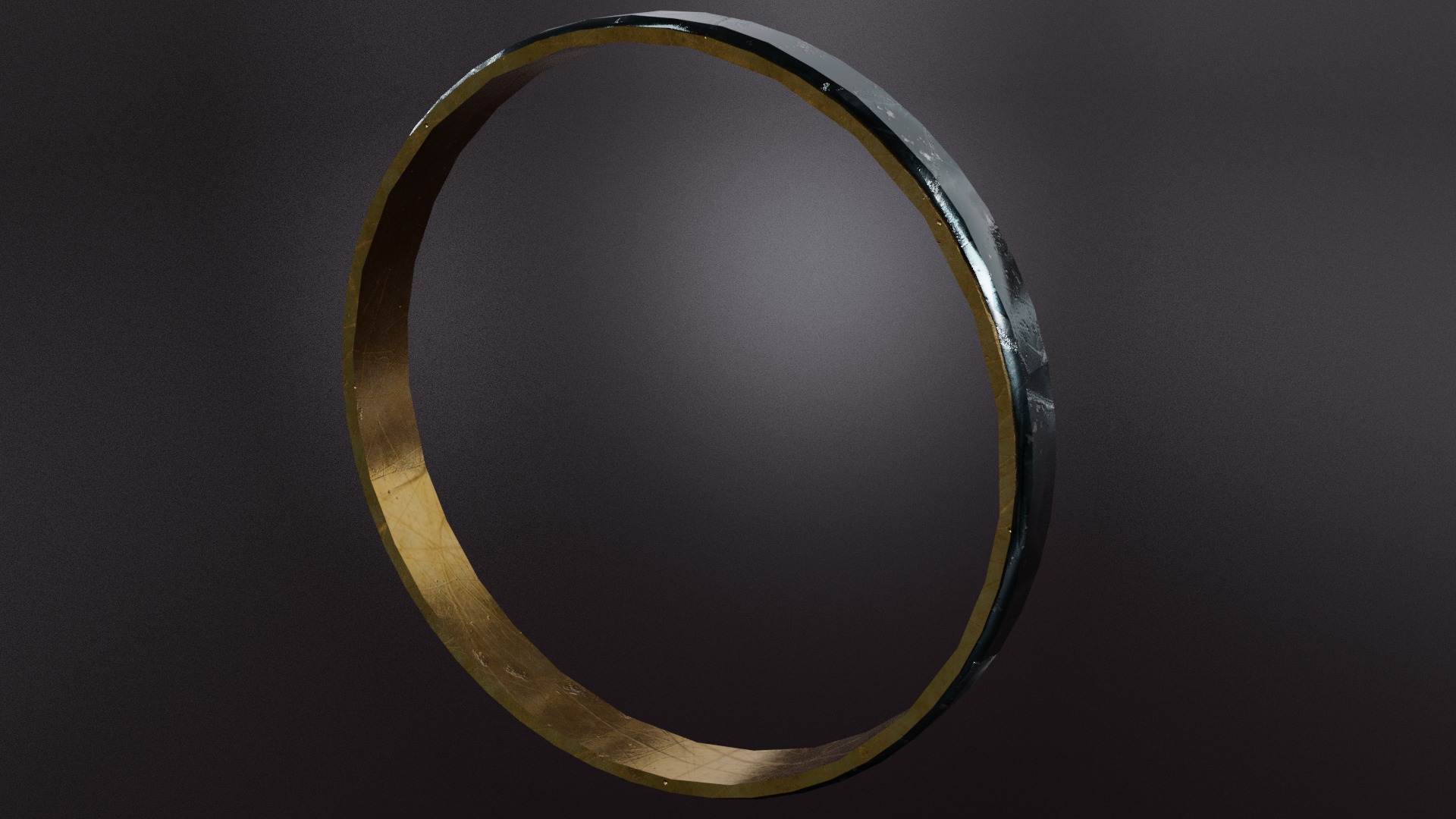 Realistic Low-Poly Golden Rings 3D Pack 5 Pieces Low-poly 3D model_4